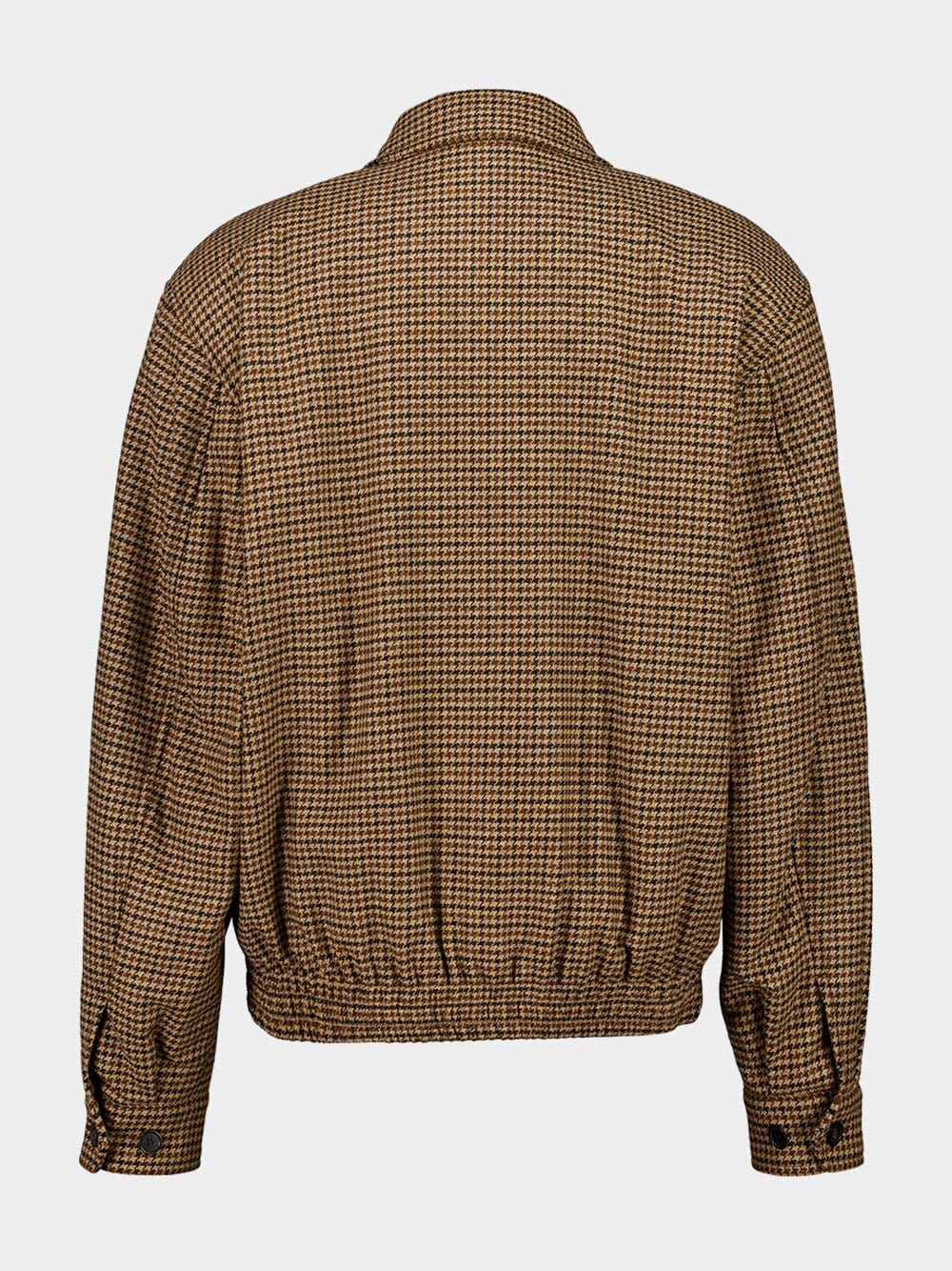 Beige and Marron Puppytooth Padded Jacket - Image 2