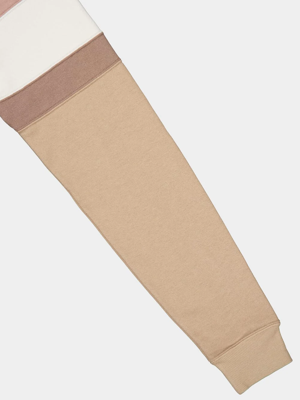 Beige Logo Detailed Drawstring Hoodie - Image 4
