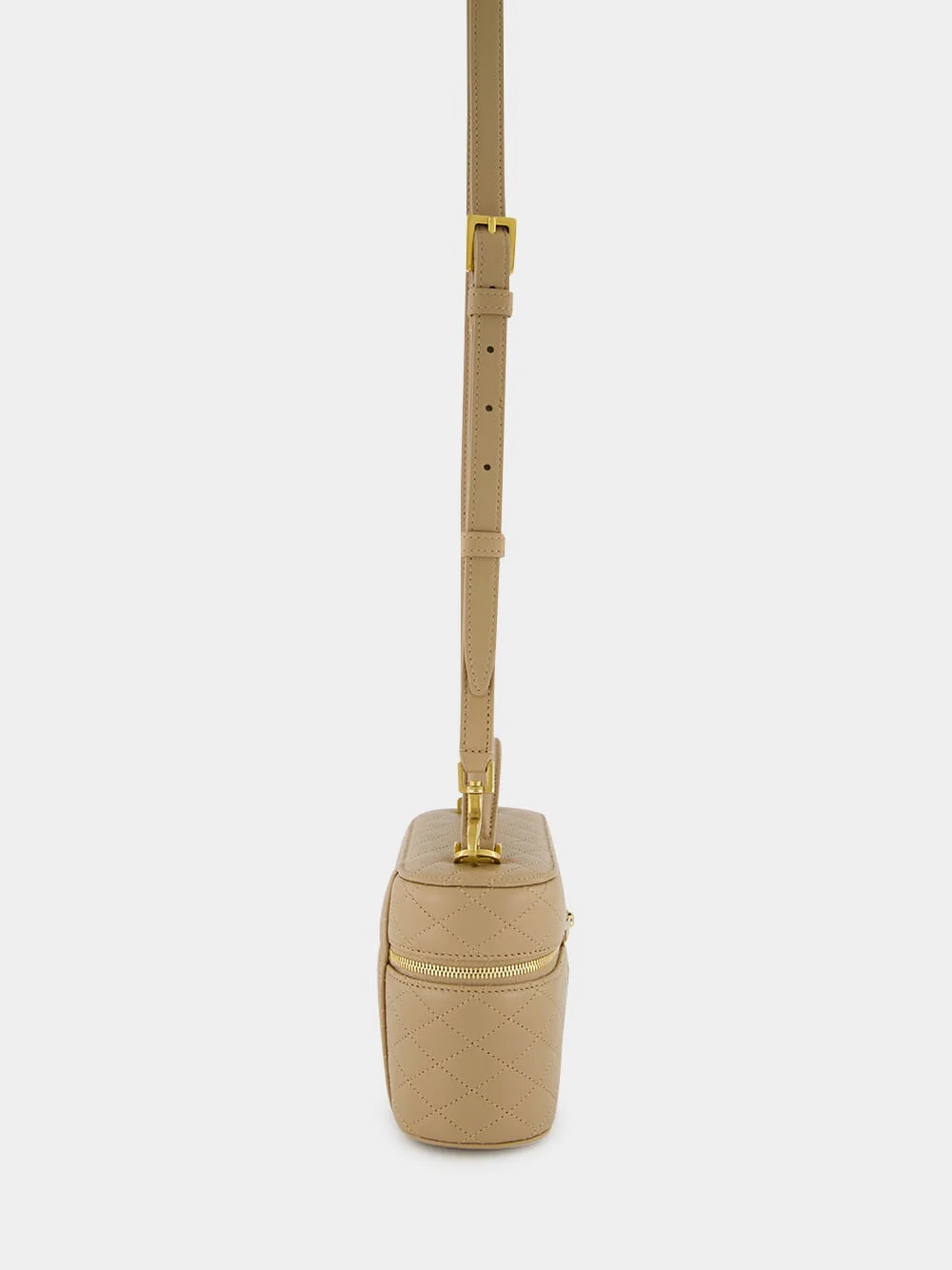 Beige Mini Gaby Vanity Crossbody Bag - Image 4