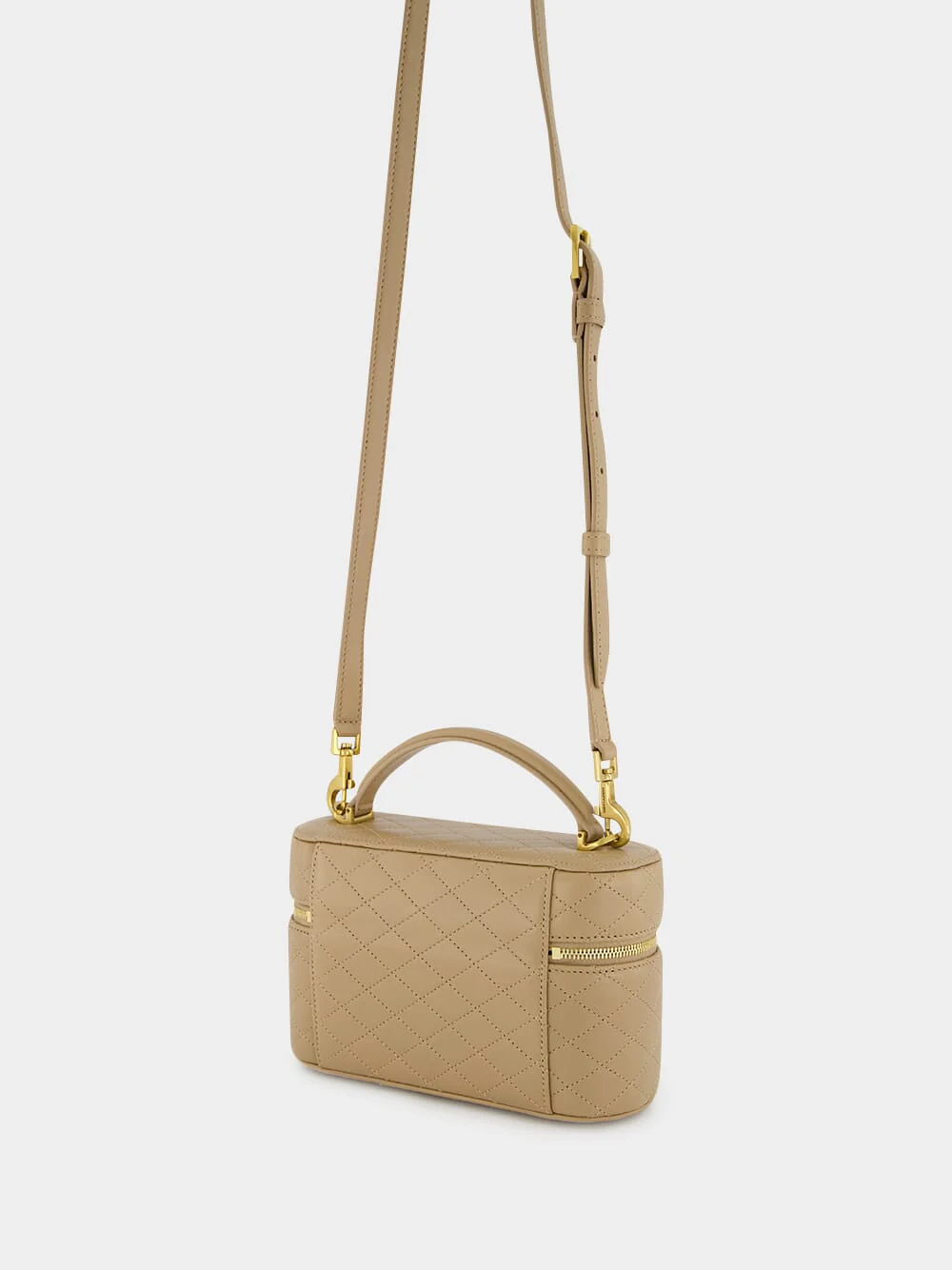 Beige Mini Gaby Vanity Crossbody Bag - Image 5