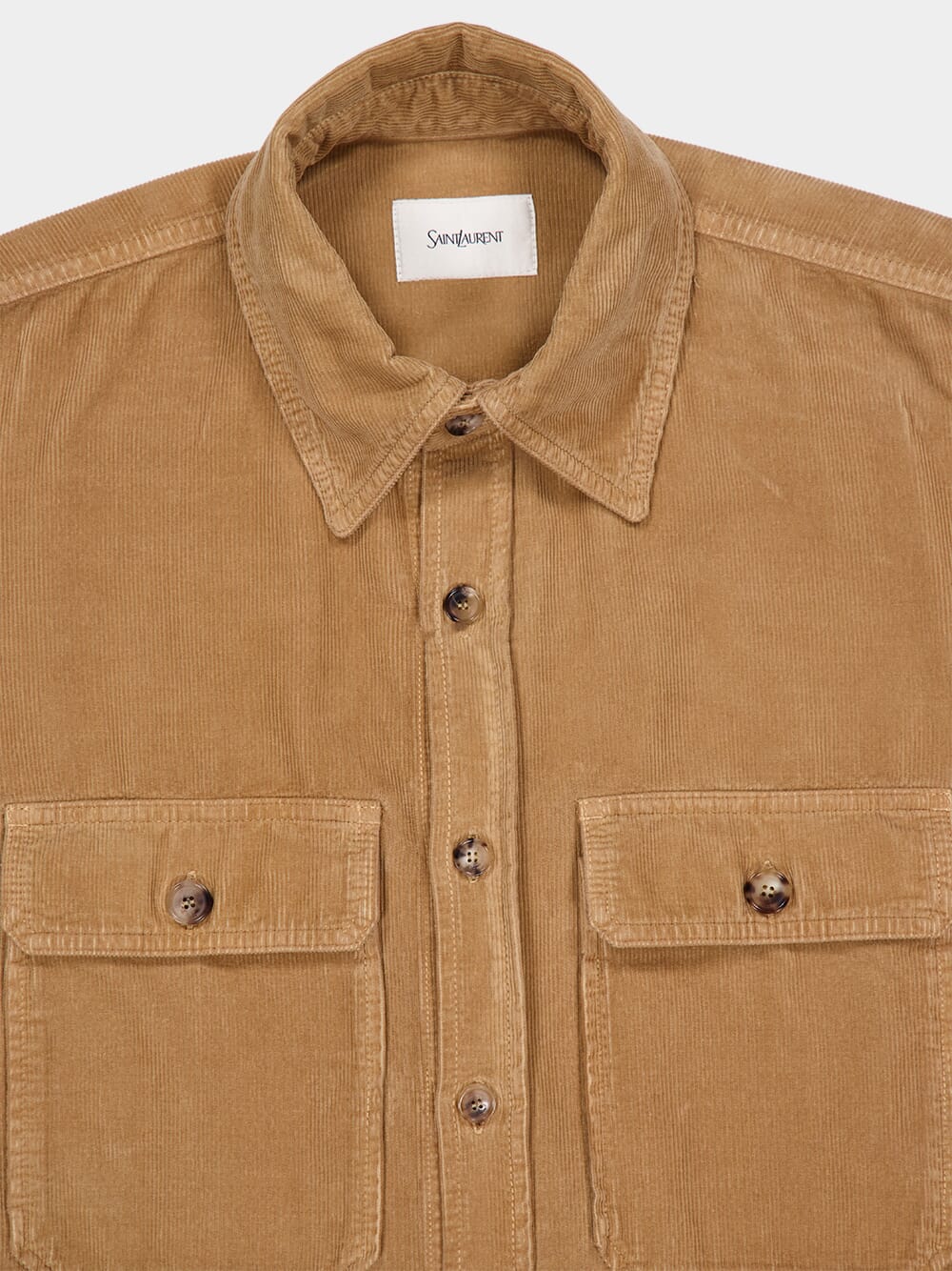 Beige Corduroy Overshirt - Image 3