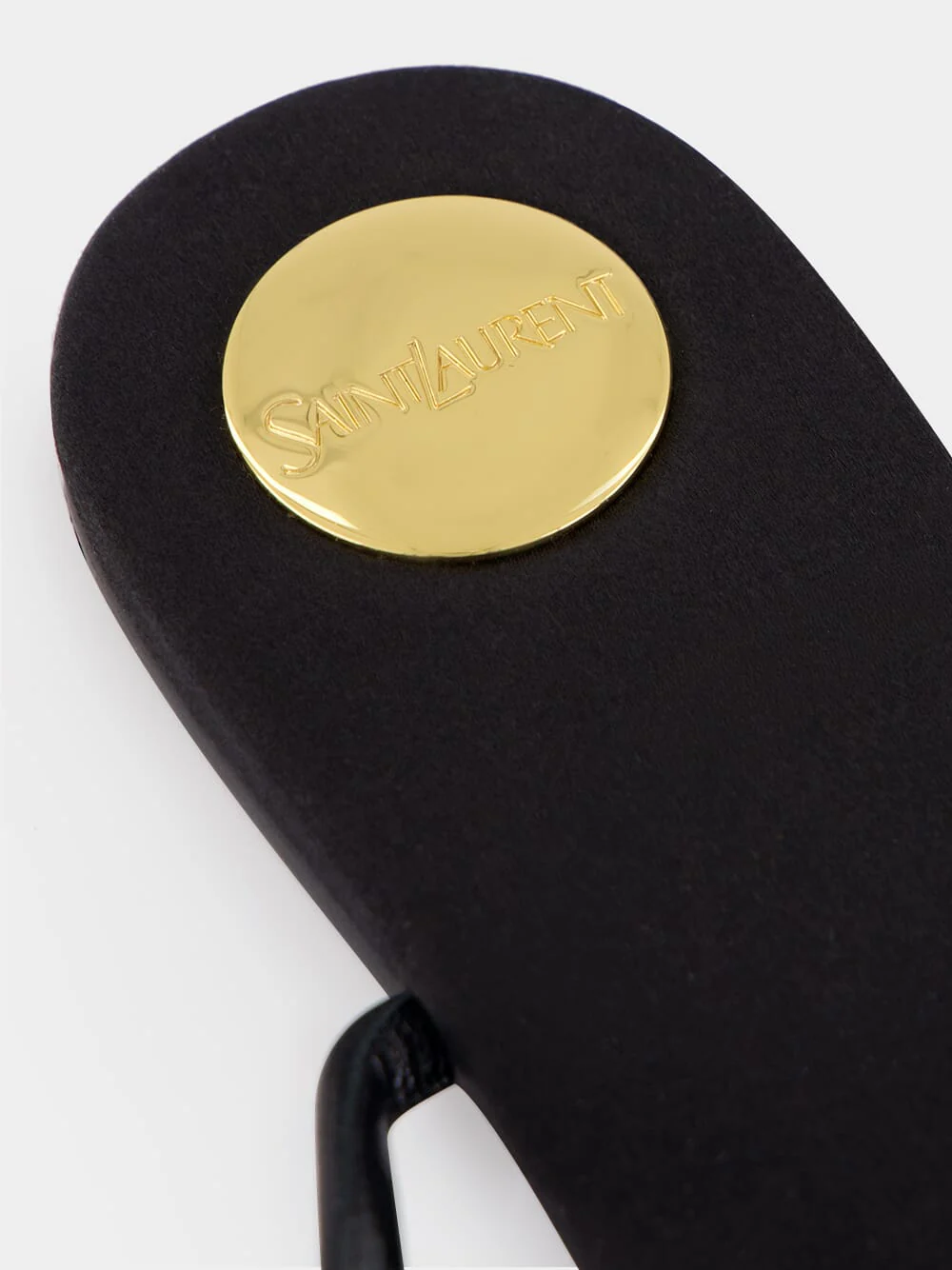 Black Babylone Flat Sandals in Smooth Leather - Image 6