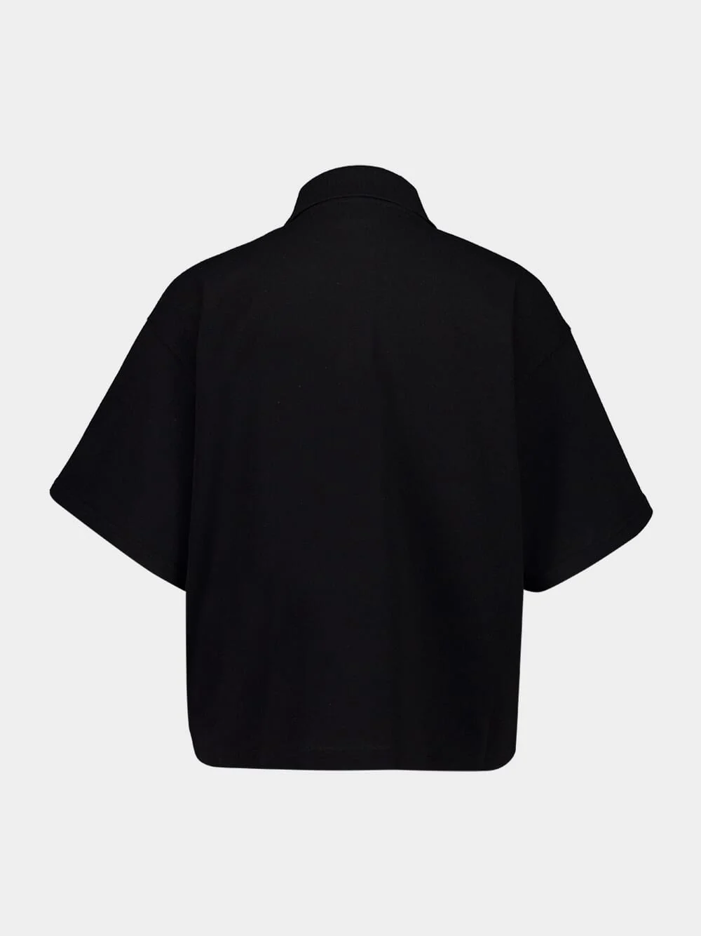 Black Cassandre Polo Shirt in Piqué - Image 2