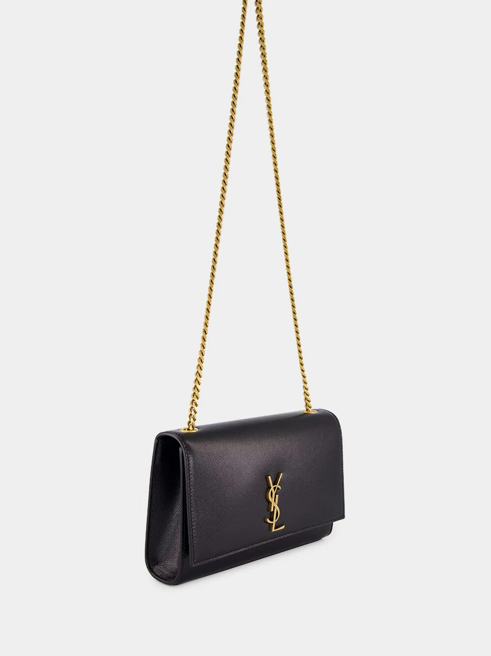 Black Kate Shoulder Bag in Calfskin - Image 3