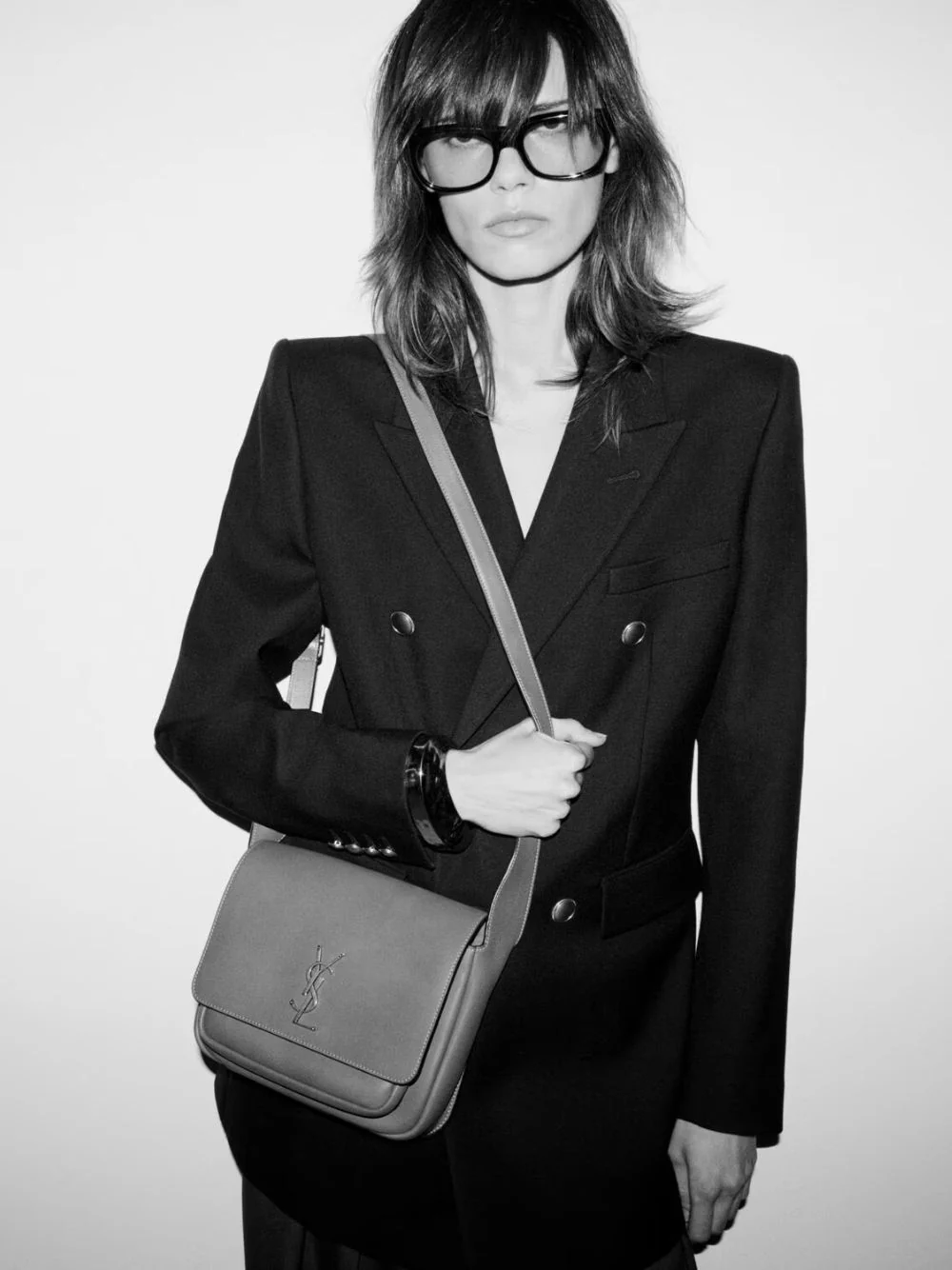 Black Niki Satchel in Leather - Image 2