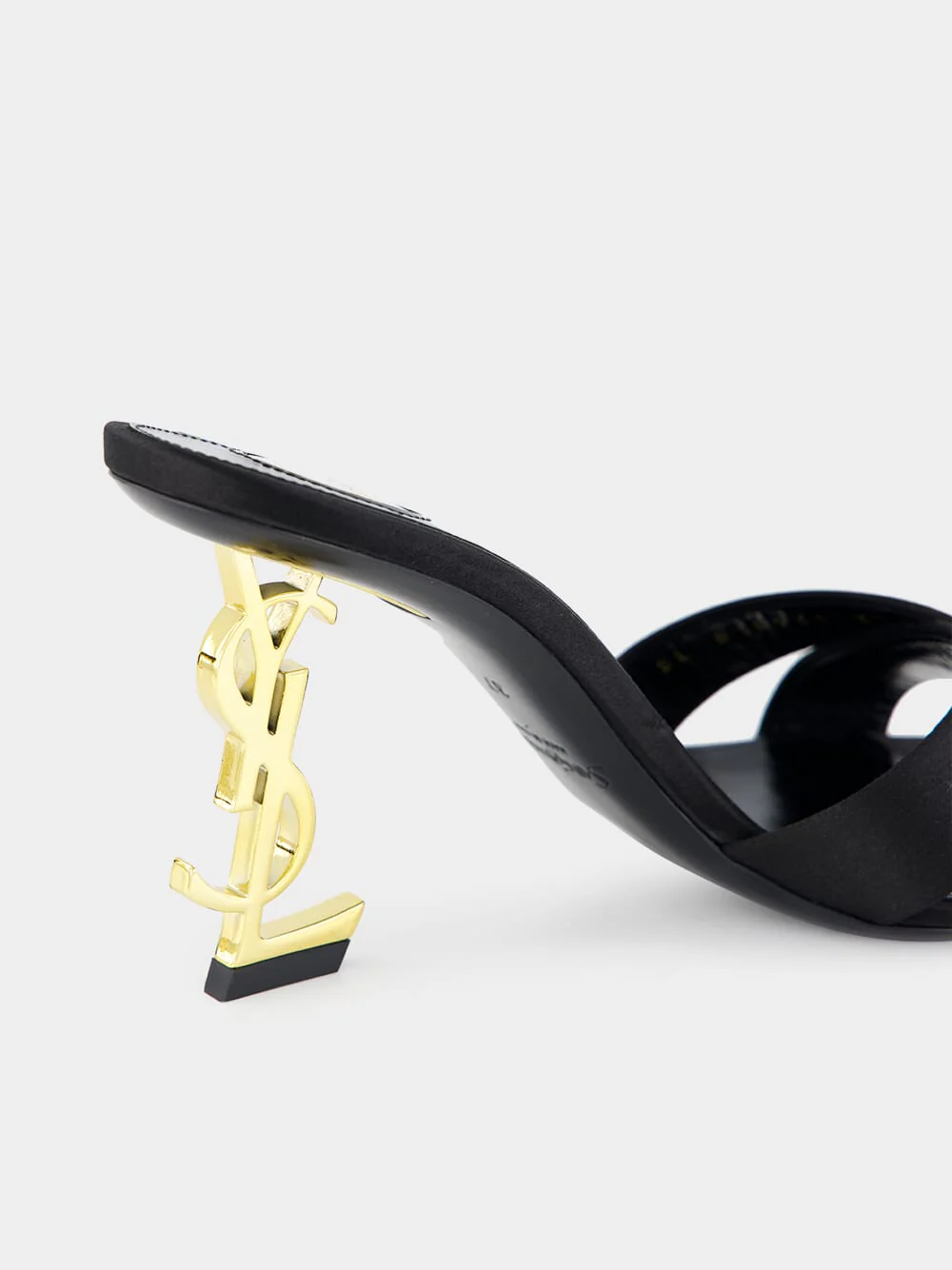 Black Opyum Satin Crepe Mules - Image 6