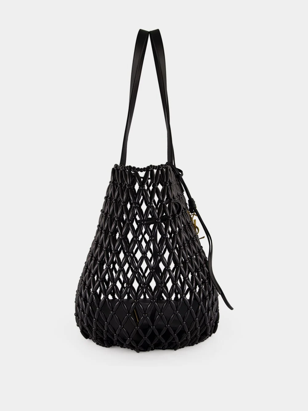 Black Panier Soup Calfskin Shoulder Bag - Image 3