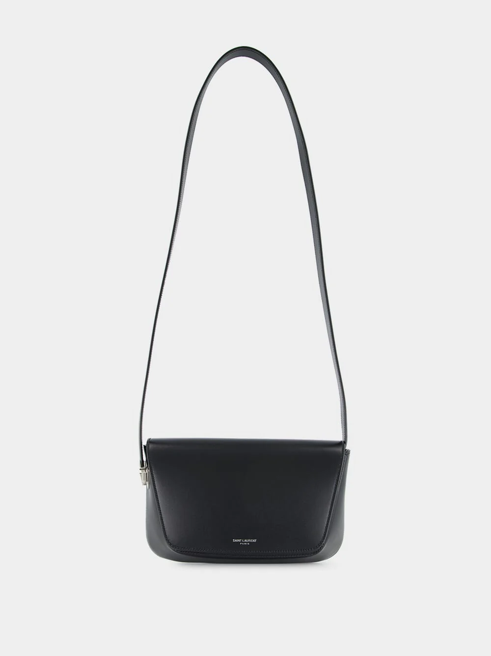 Black Small Leather Crossbody Bag - Image 2