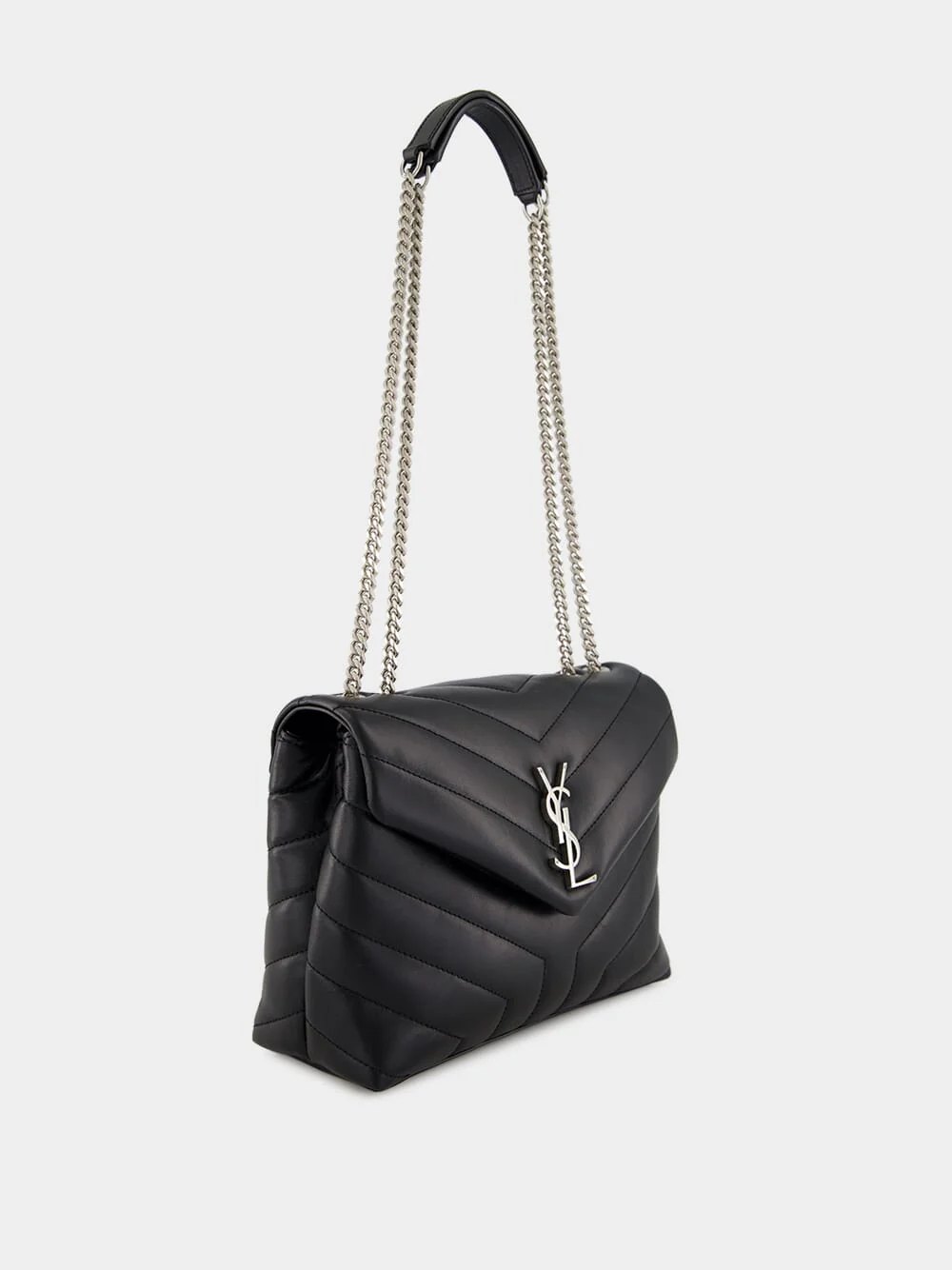 Black Small Loulou Shoulder Bag - Image 3