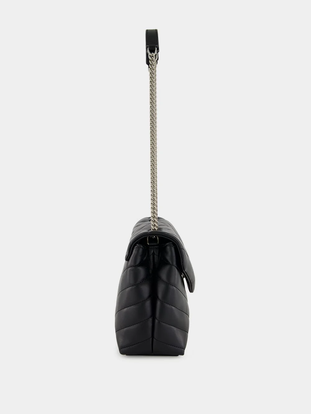 Black Small Loulou Shoulder Bag - Image 4