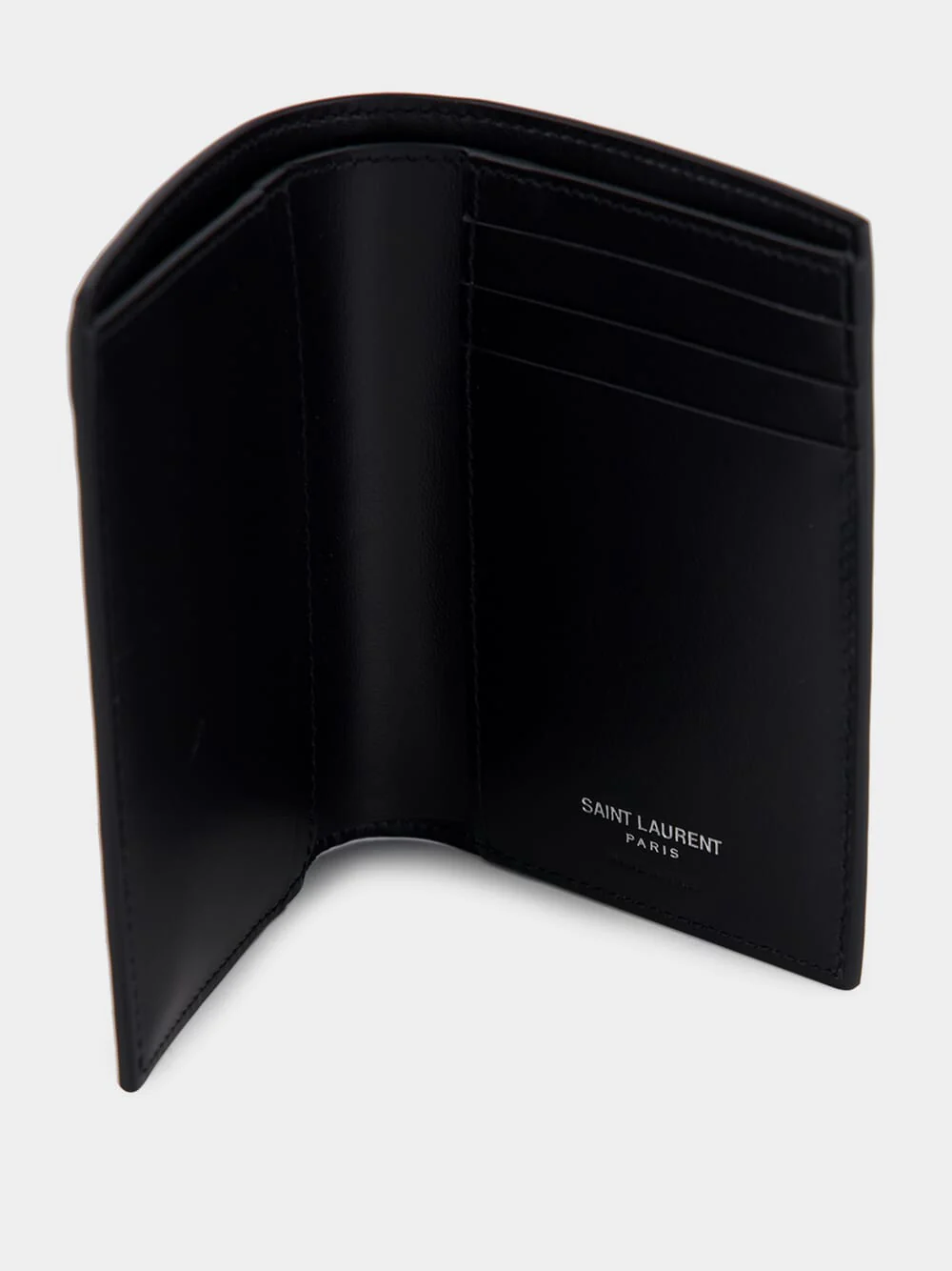 Black Tiny Cassandre Credit Card Wallet - Image 3