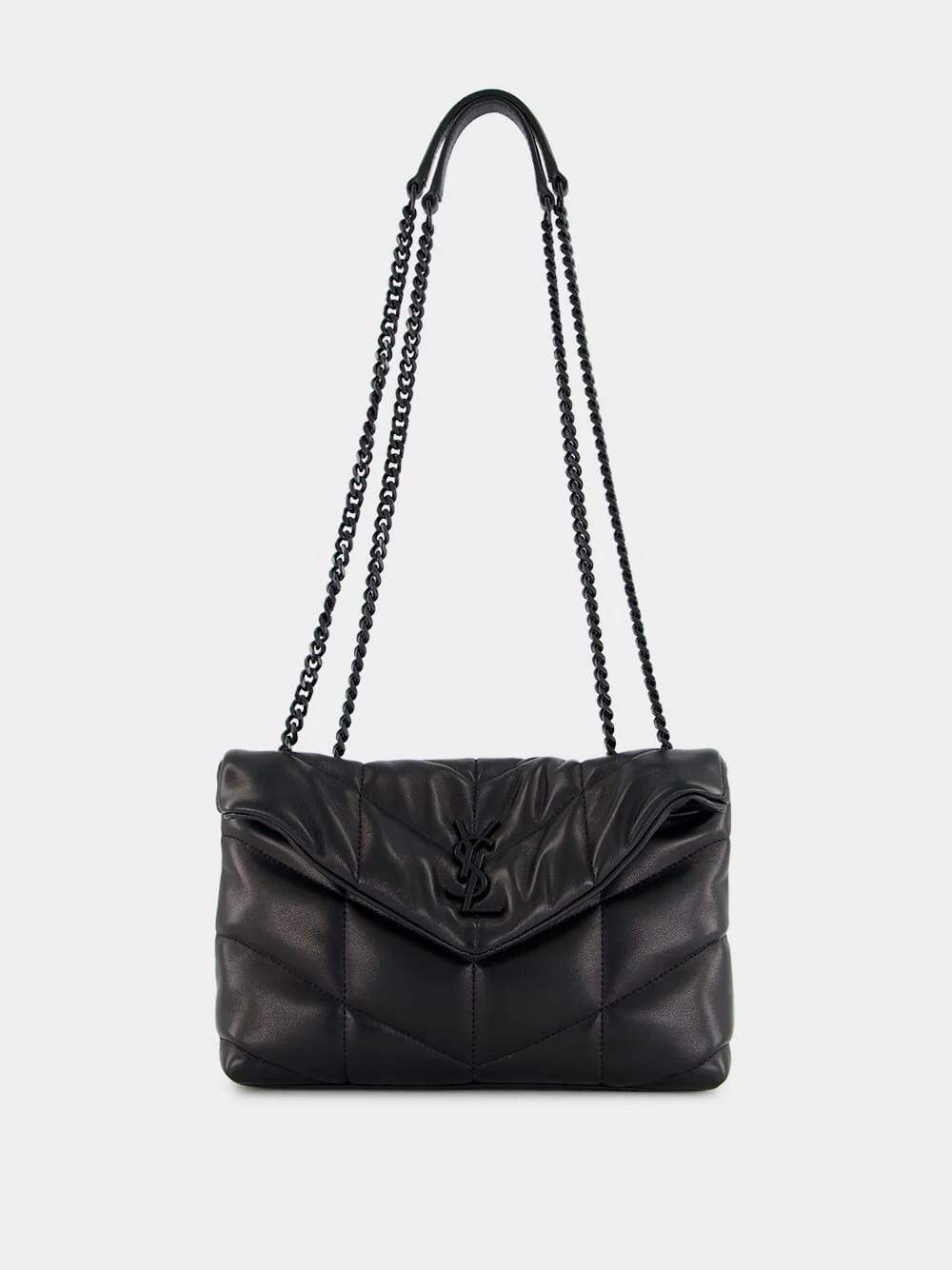 Black Toy Puffer Bag in Lambskin - Image 3