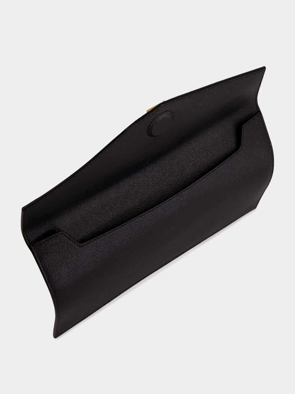 Black Uptown Grain Leather Clutch - Image 4