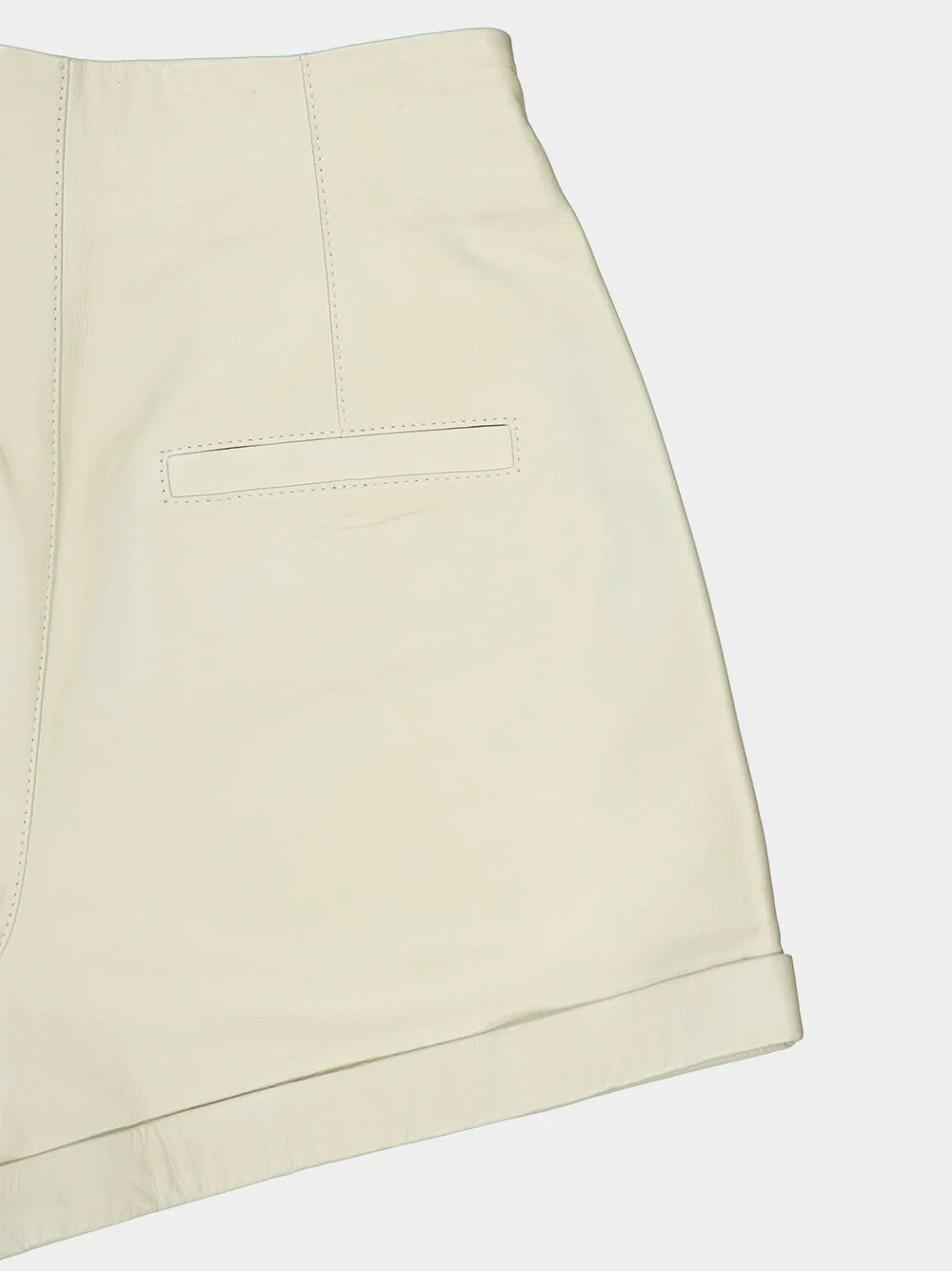 Button Detailed High Waist Shorts - Image 4