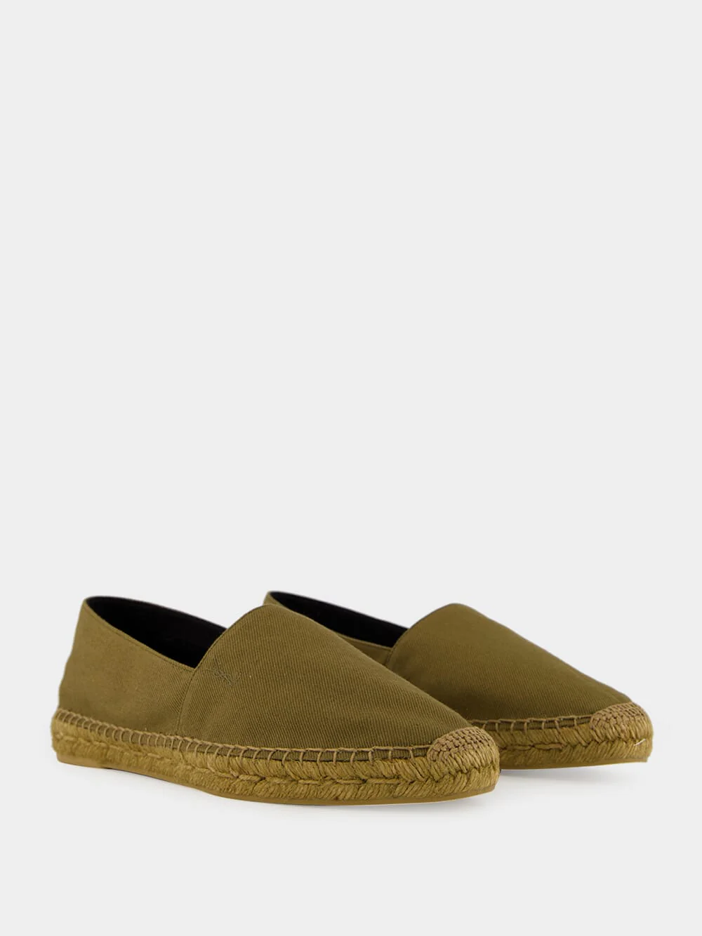 Cactus Green Cotton Espadrilles - Image 3