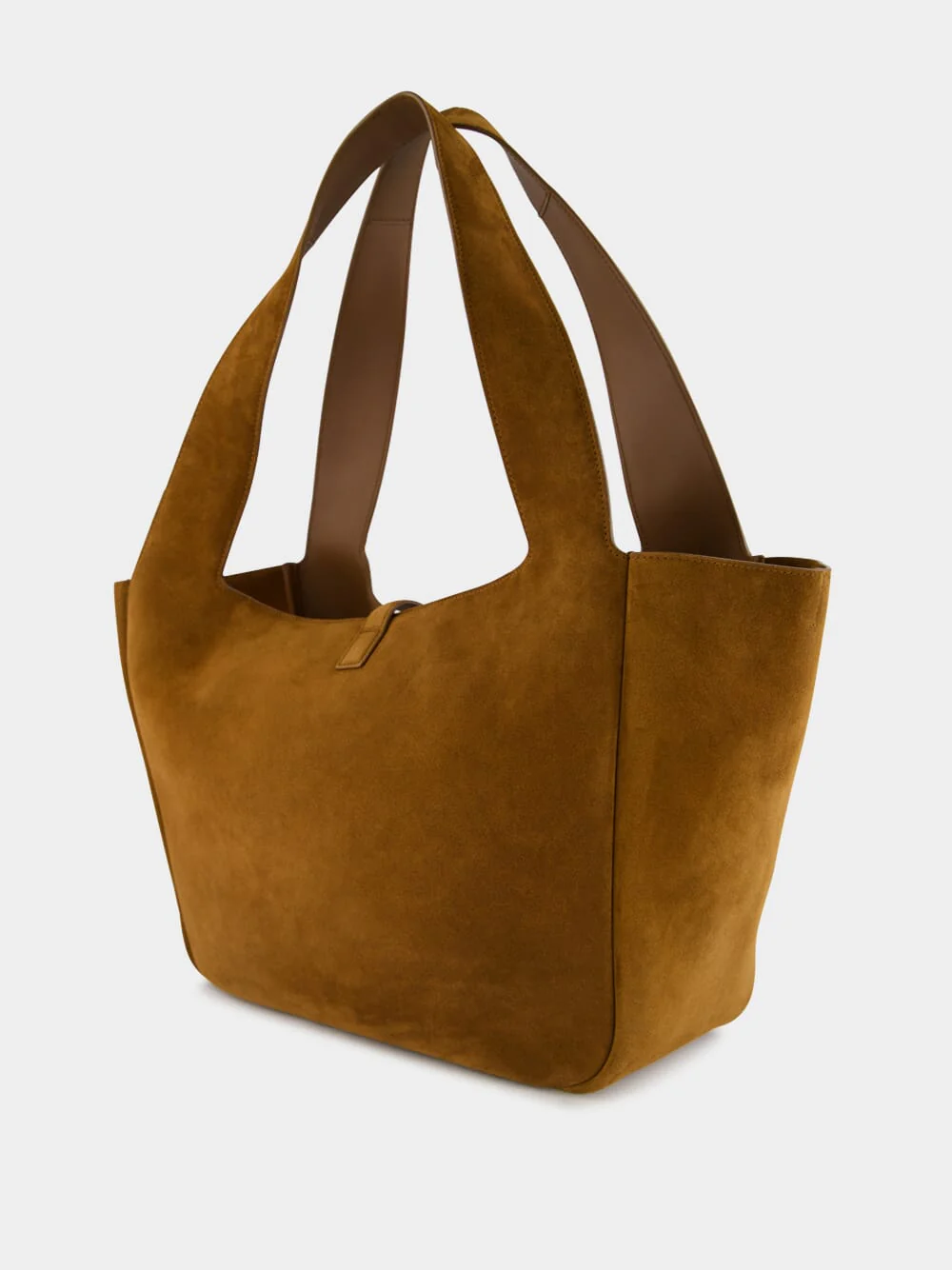 Caramel Cognac Le 5 à 7 Bea Suede Tote - Image 5