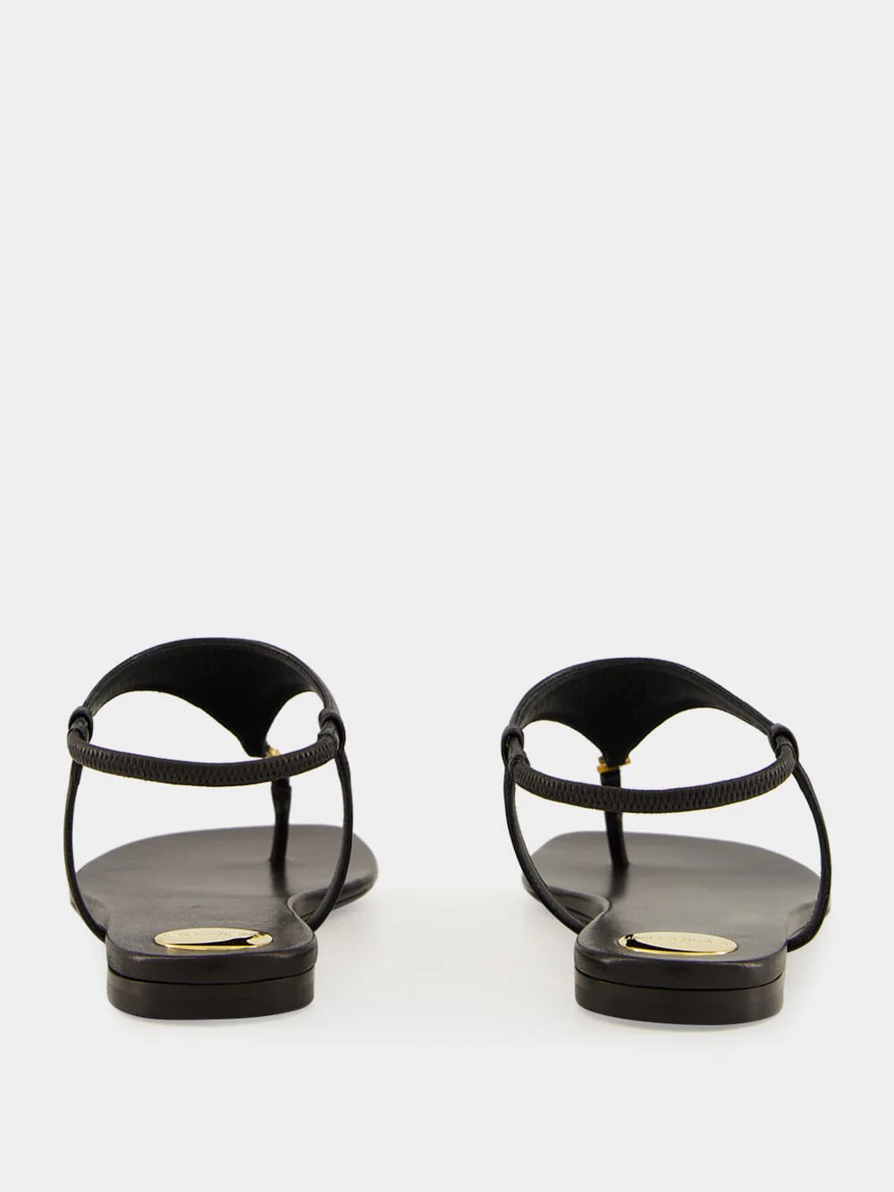 Cassandra Sandals in Black Smooth Leather - Image 5