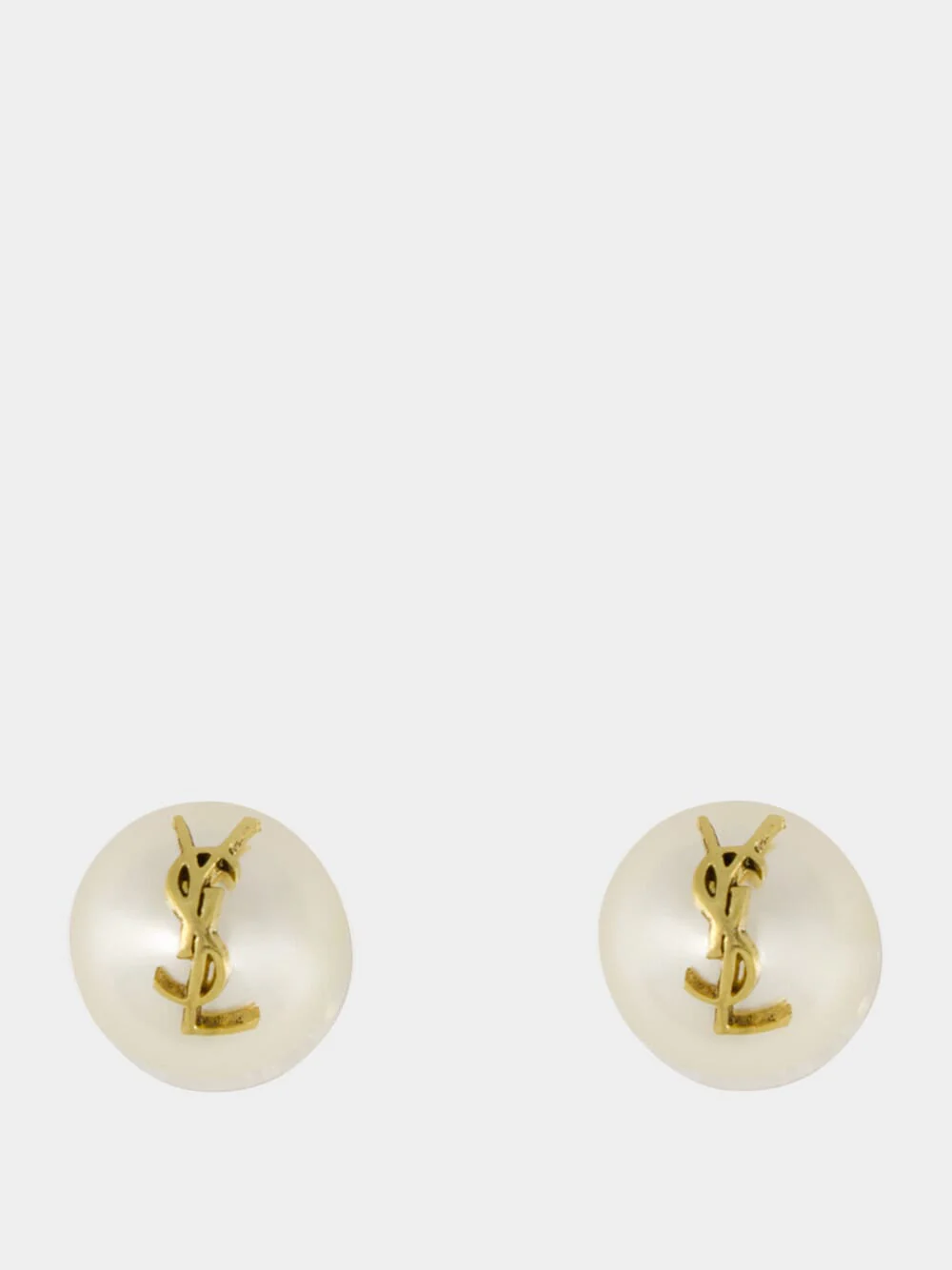 Cassandre Pearl Earrings in Gold and Cream