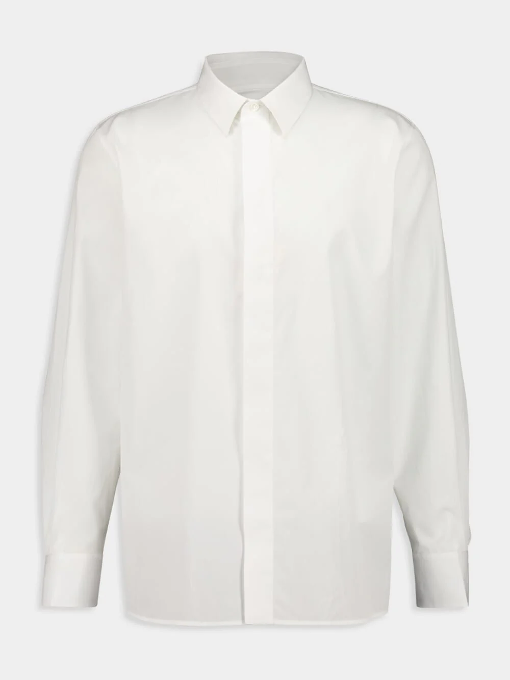 Cassandre Shirt in Blanc Cotton Poplin