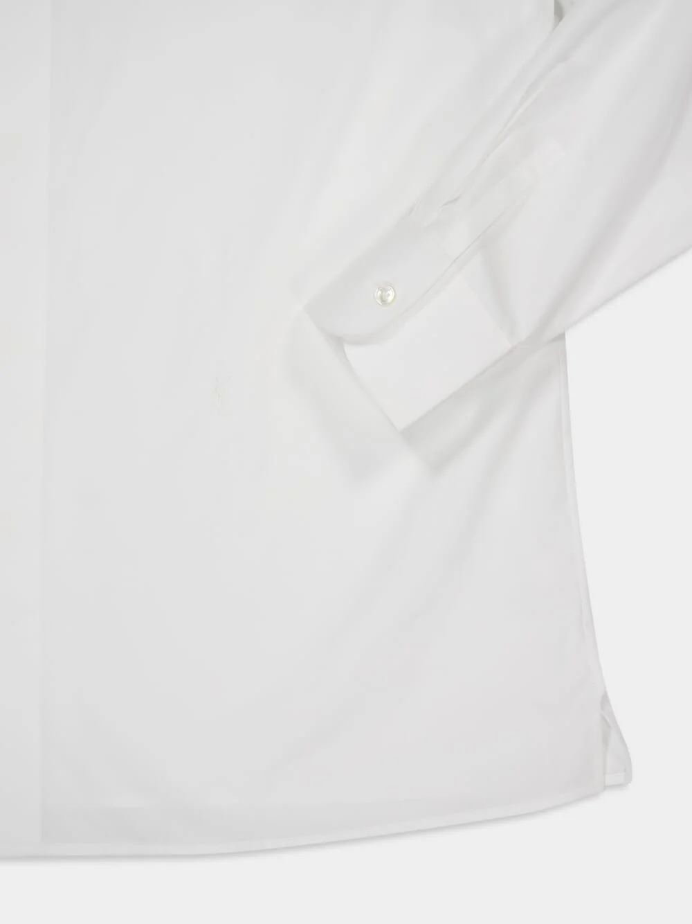 Cassandre Shirt in Blanc Cotton Poplin - Image 4