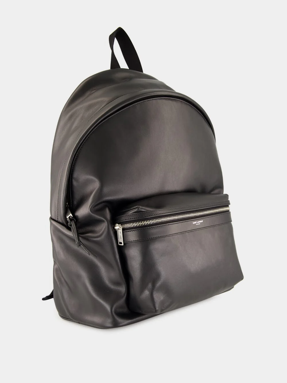 City Backpack with Removable Tassels in Black Calfskin - Image 2