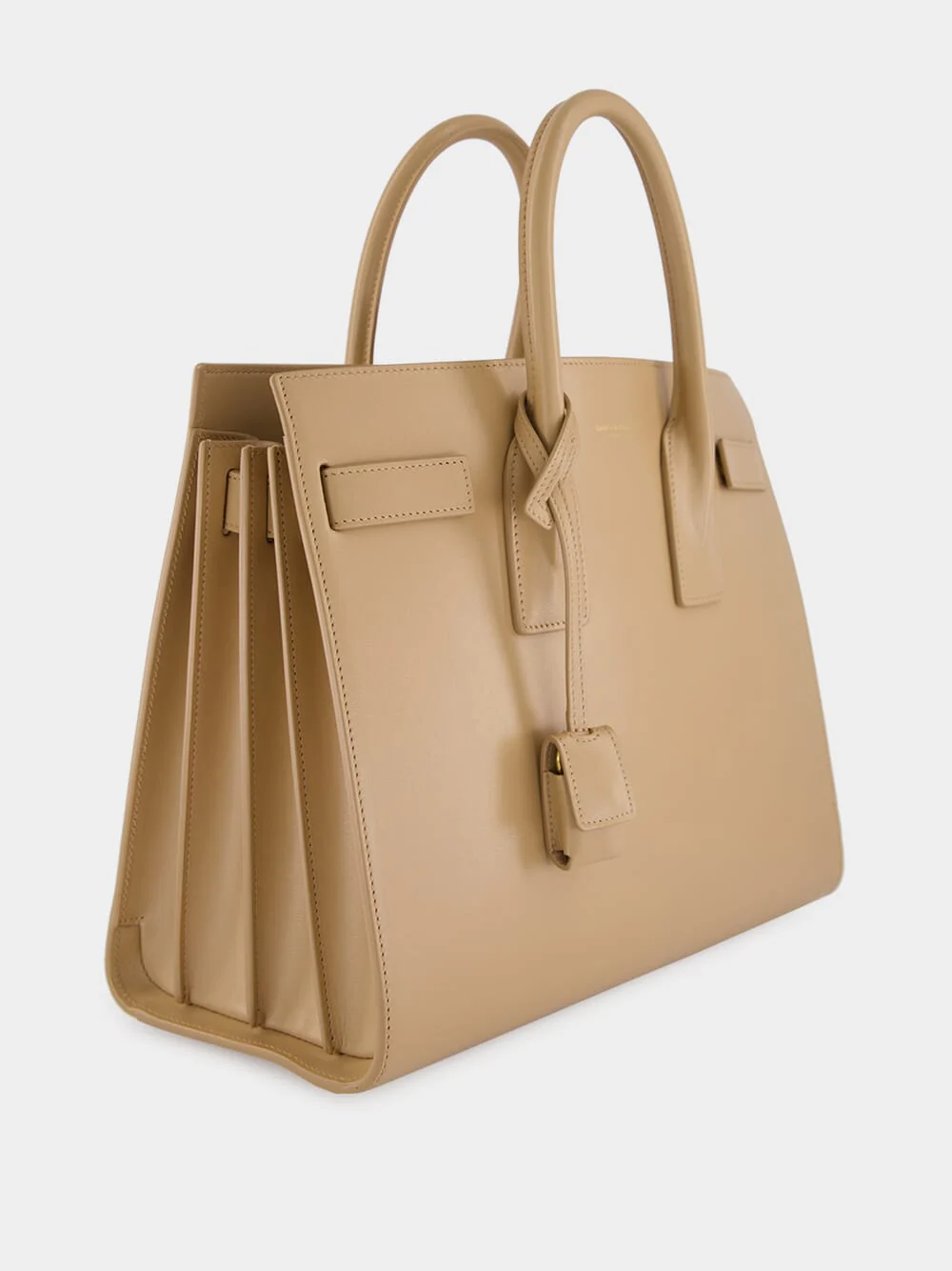 Clear Beige Small Sac De Jour in Smooth Leather - Image 4
