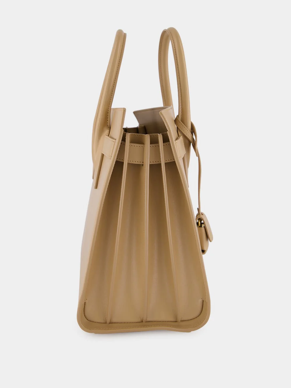 Clear Beige Small Sac De Jour in Smooth Leather - Image 5