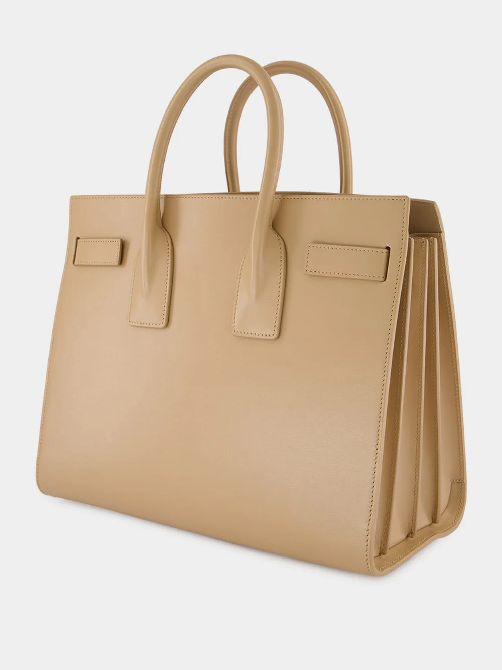 Clear Beige Small Sac De Jour in Smooth Leather - Image 6