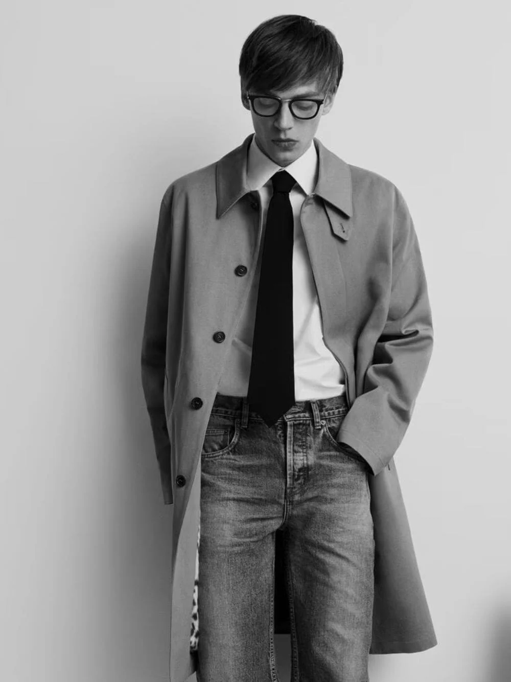 Beige Cotton Gabardine Mackintosh Coat - Image 2