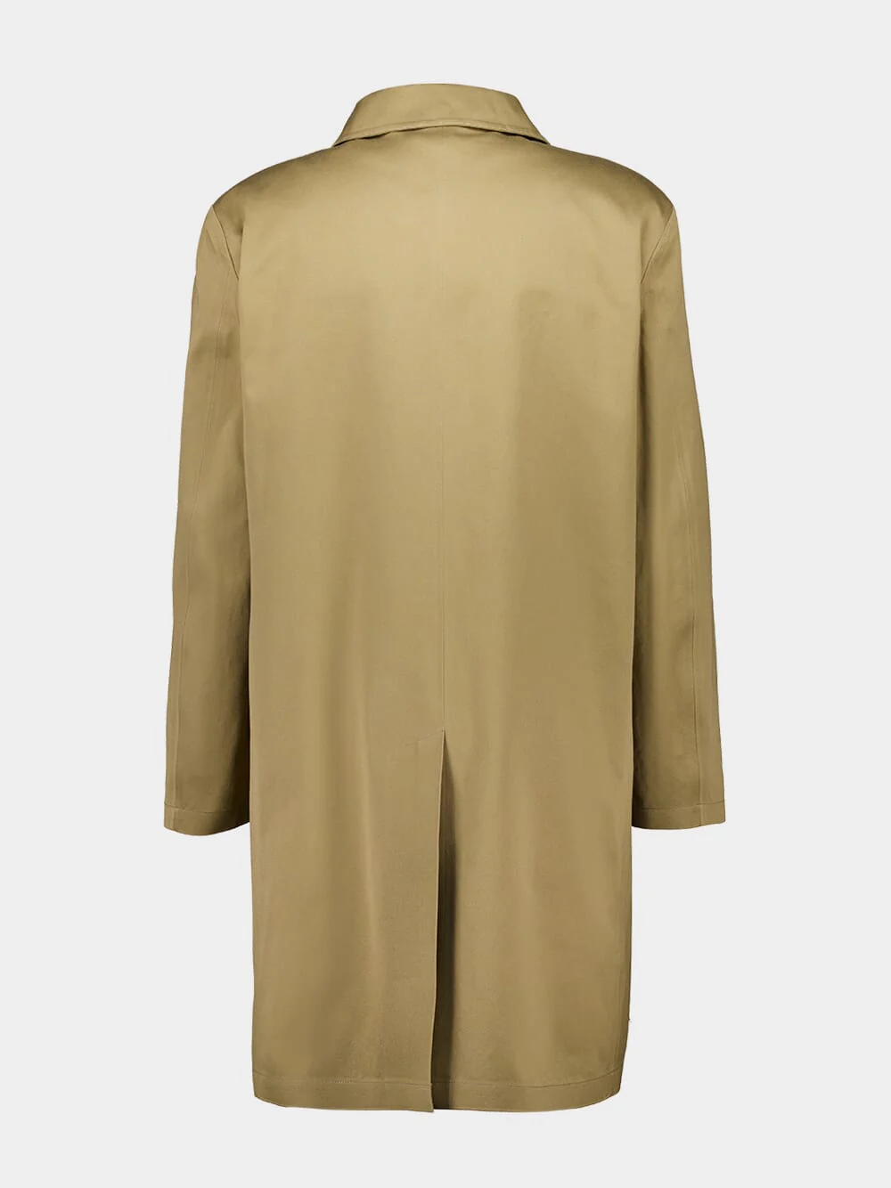 Beige Cotton Gabardine Mackintosh Coat - Image 3