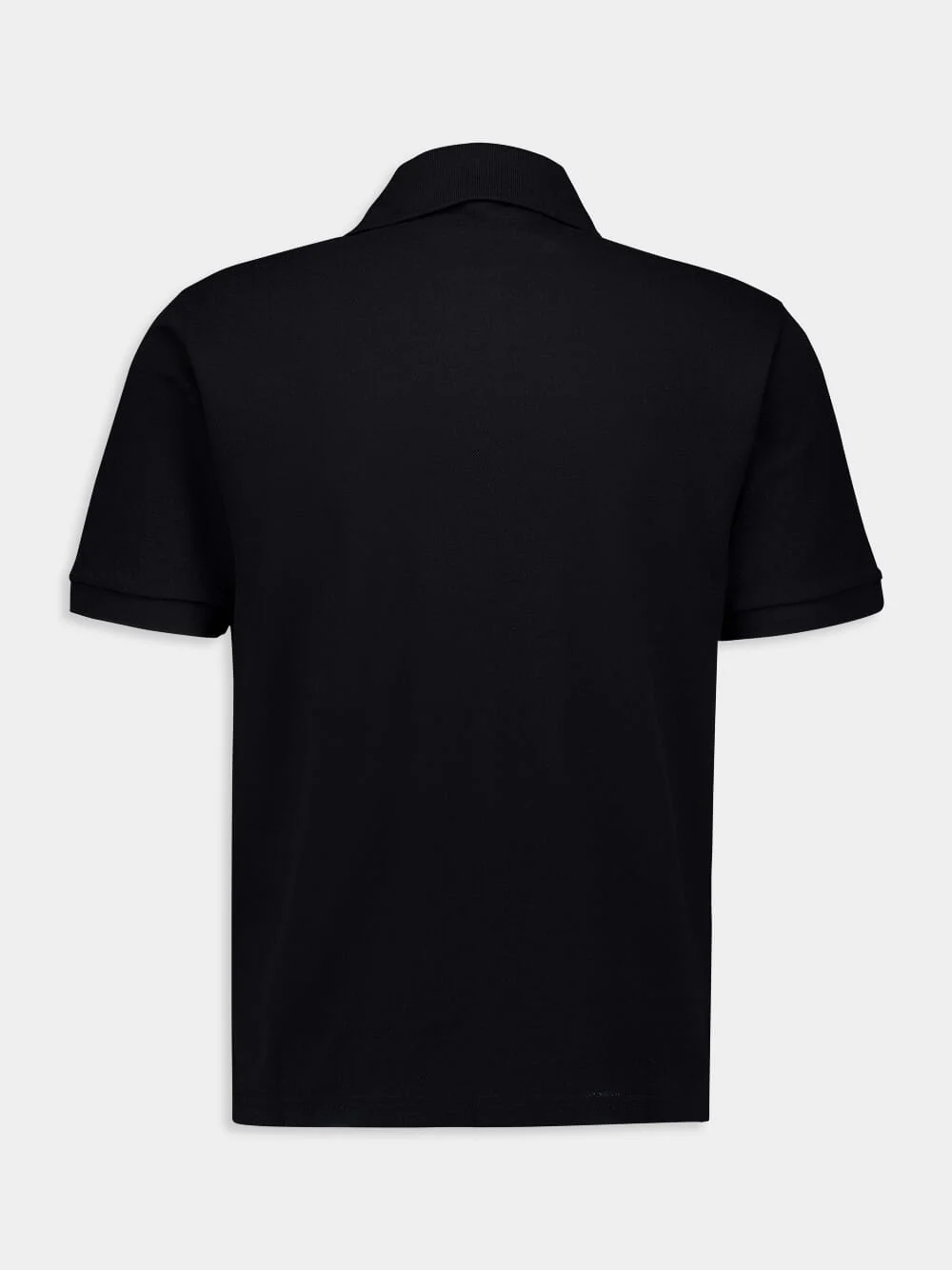 Black Cassandre Polo Shirt in Piqué - Image 3