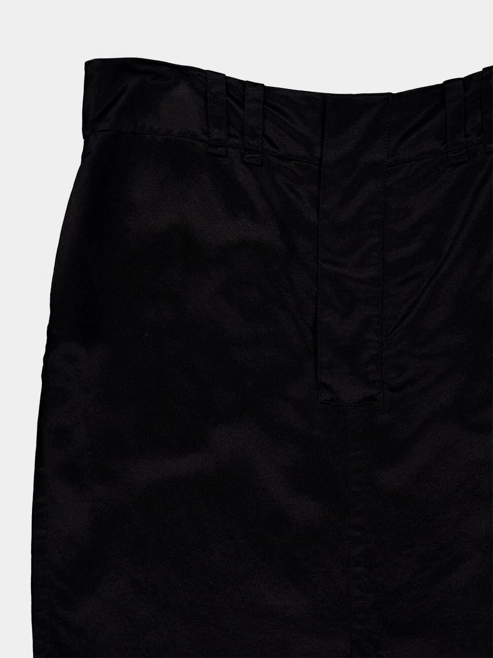 Black Silk Midi Skirt - Image 3