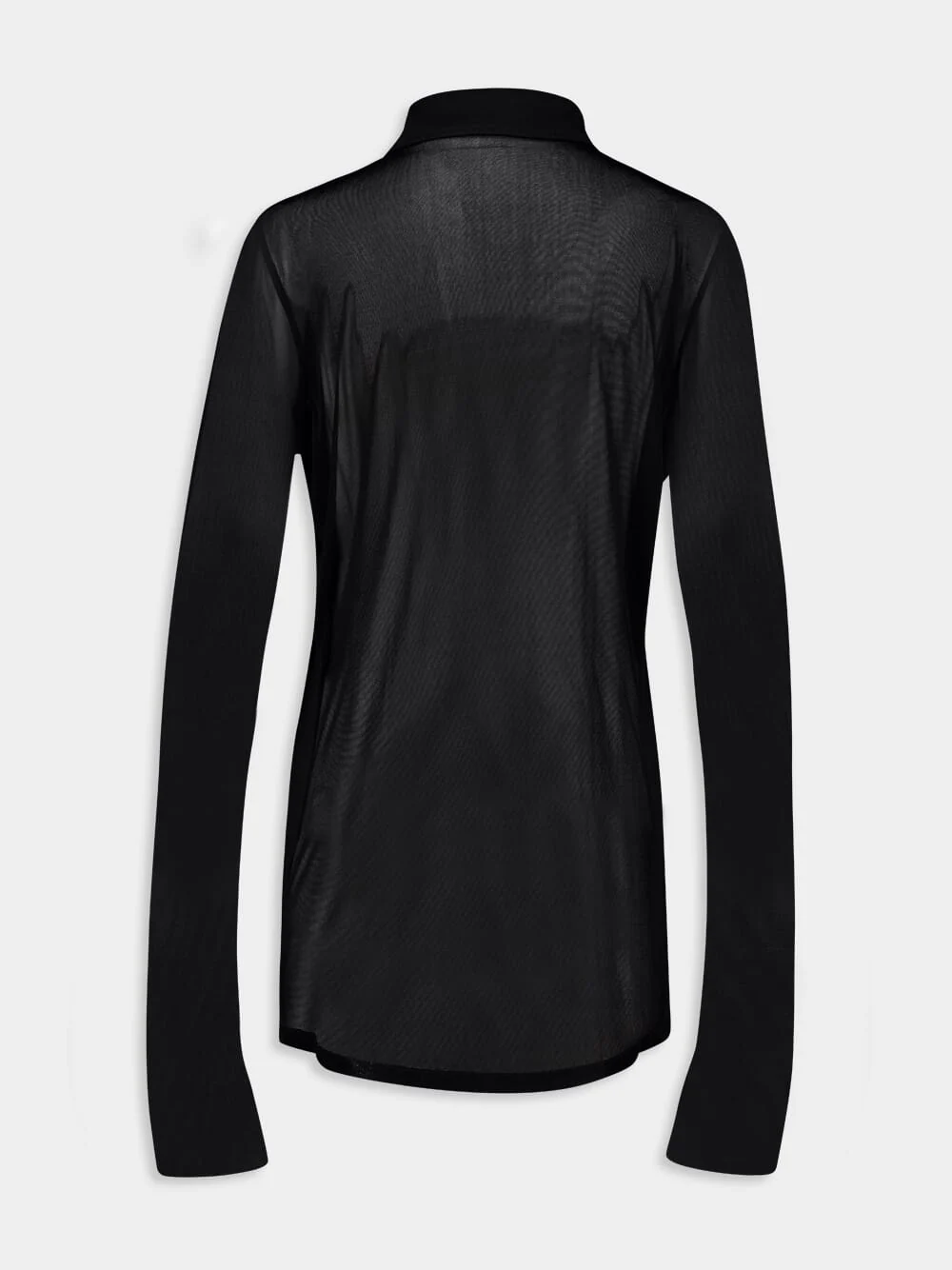 Semi-Sheer Crepe Jersey Shirt - Image 2