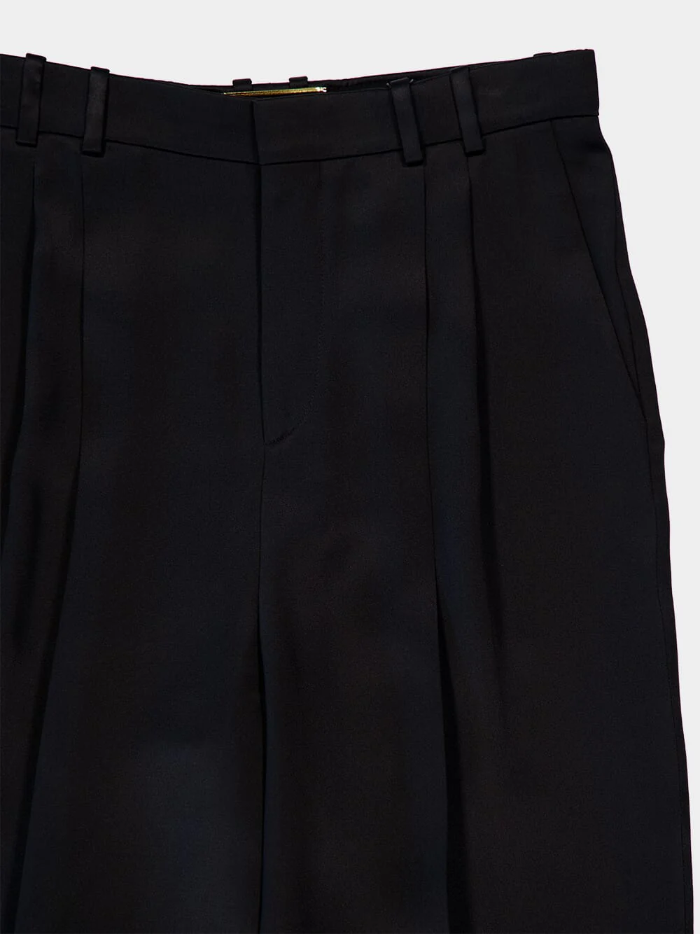 High-Waisted Silk Satin Trousers - Image 4