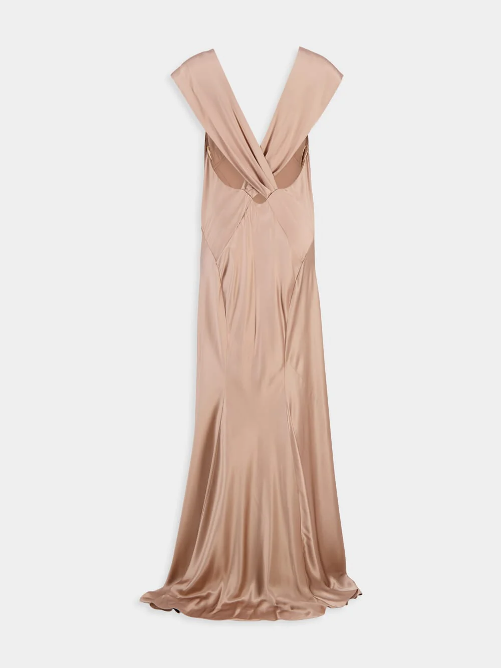 Rose Silk Satin Slip Dress - Image 3