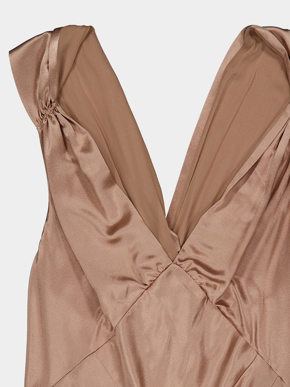 Rose Silk Satin Slip Dress - Image 4