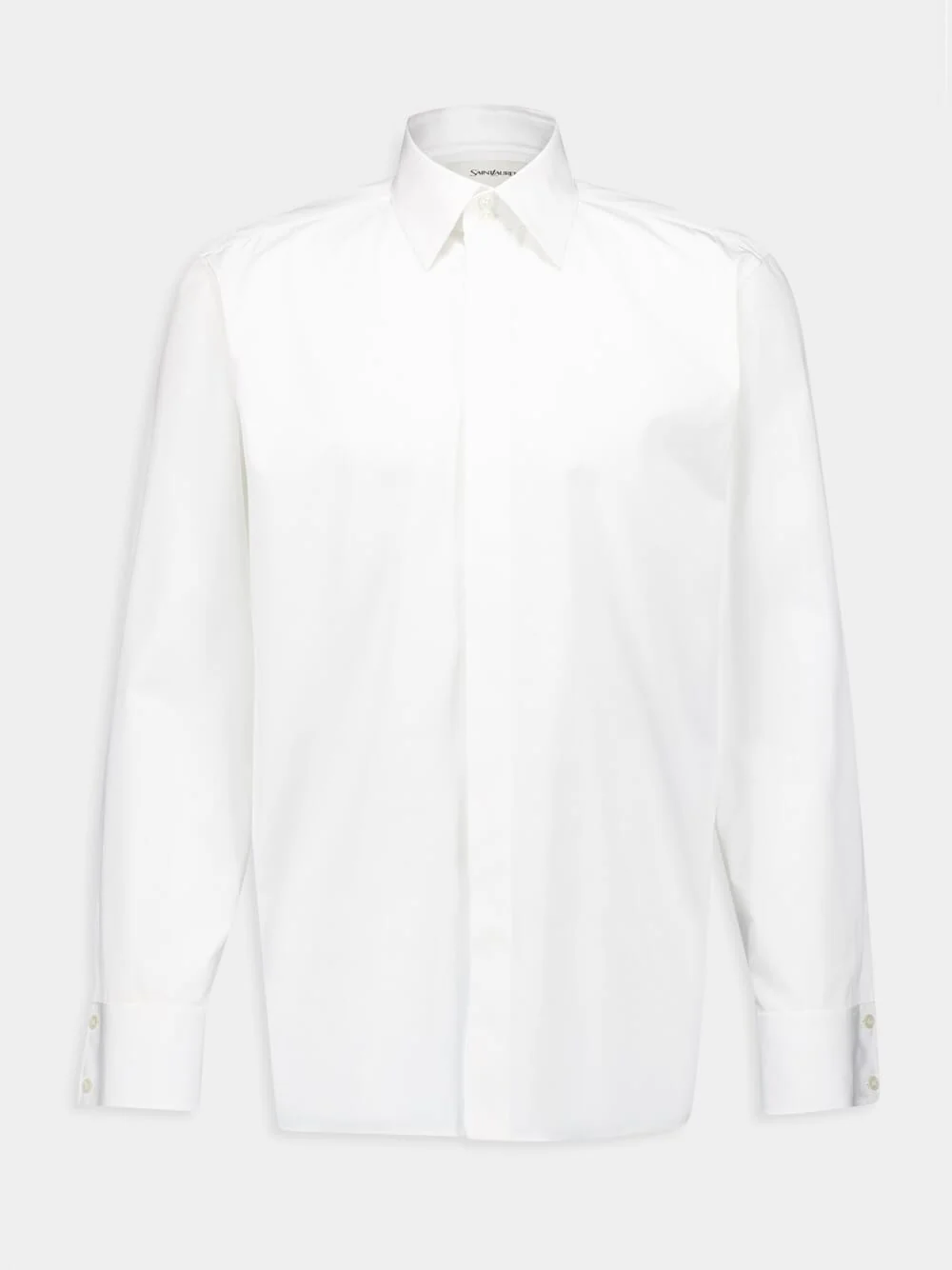 White Poplin Cotton Shirt
