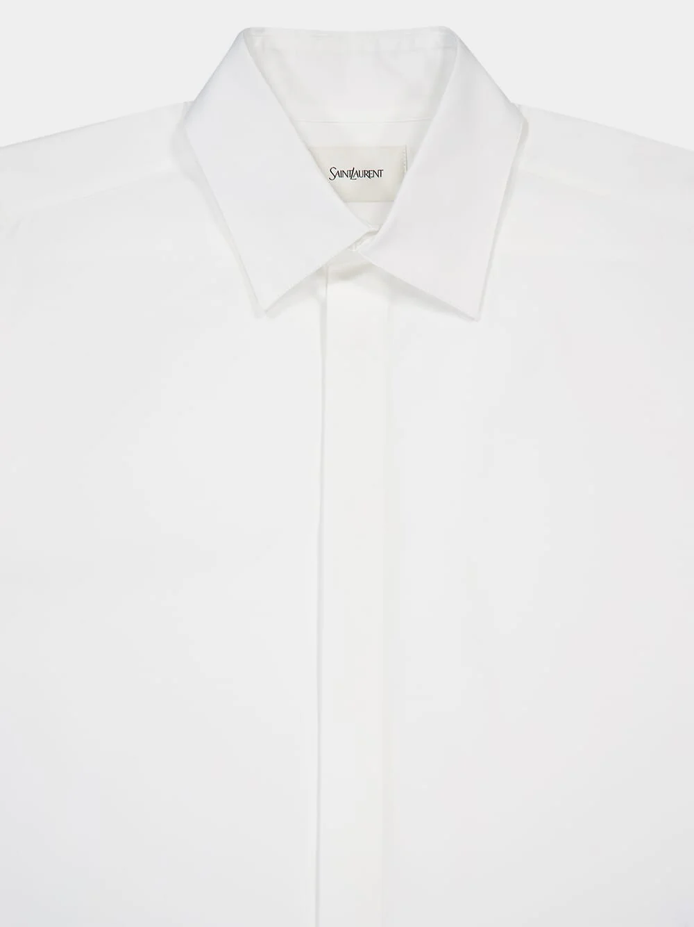 White Poplin Cotton Shirt - Image 3
