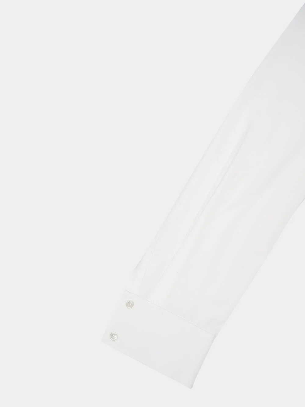 White Poplin Cotton Shirt - Image 4