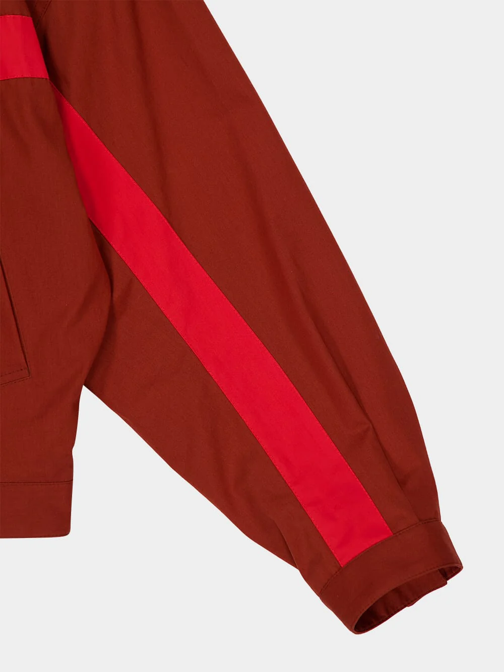 Cognac Cotton Stand-Collar Jacket - Image 5