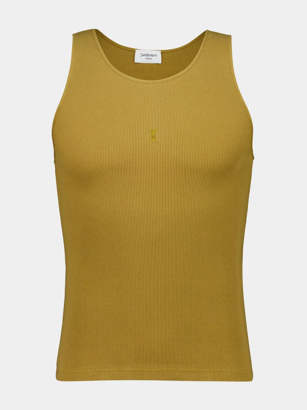 Dark Honey Cotton Ribbed Tank Top