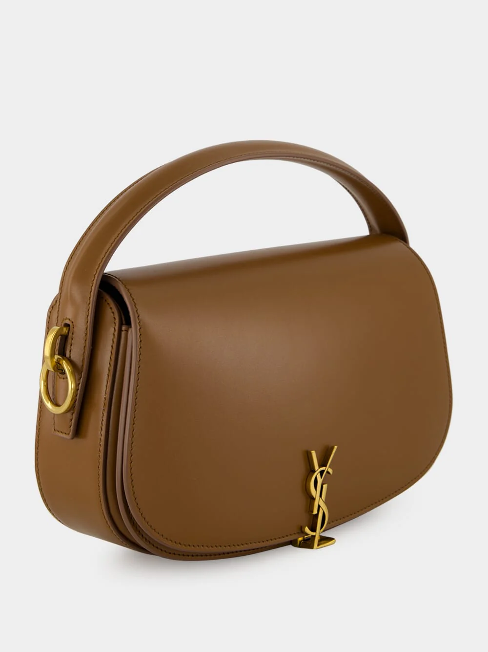 Fox Brown Voltaire Calfskin Shoulder Bag - Image 3