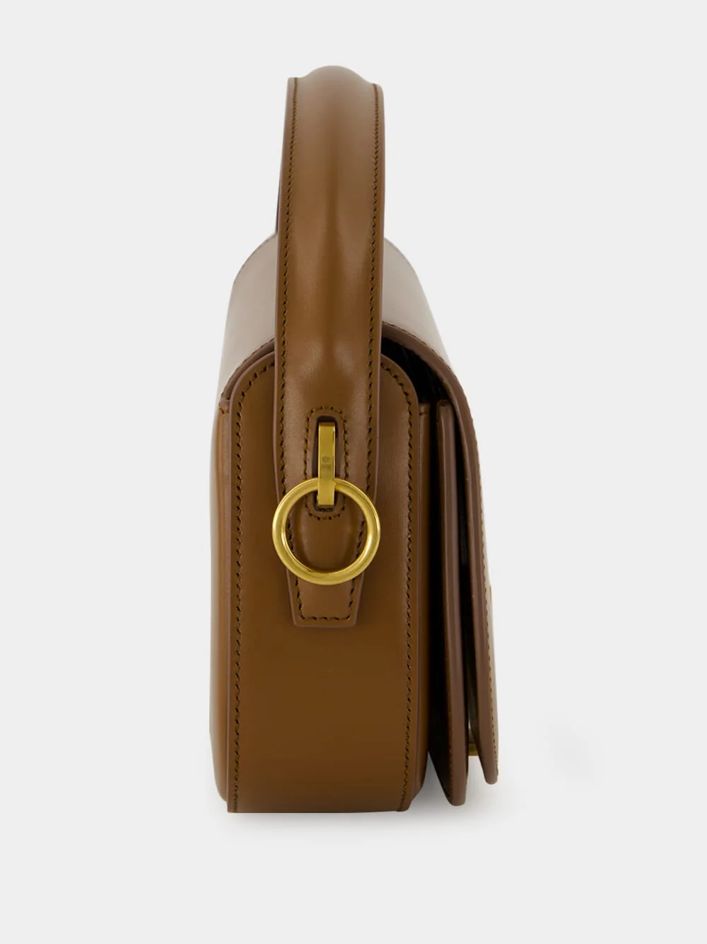Fox Brown Voltaire Calfskin Shoulder Bag - Image 4