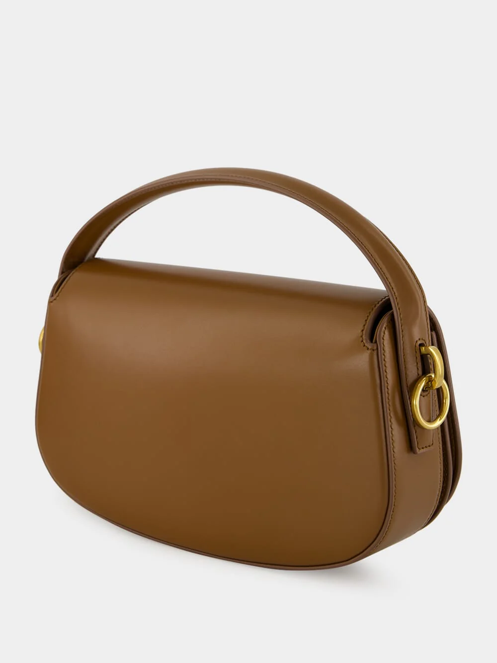 Fox Brown Voltaire Calfskin Shoulder Bag - Image 5