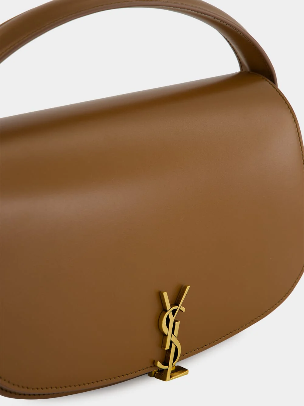 Fox Brown Voltaire Calfskin Shoulder Bag - Image 8