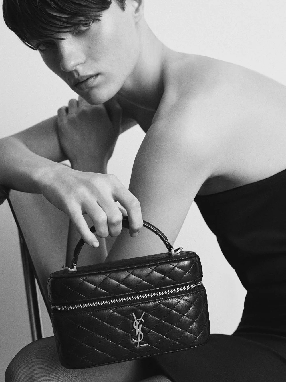 Gaby Vanity Bag in Fox Brown Lambskin - Image 2