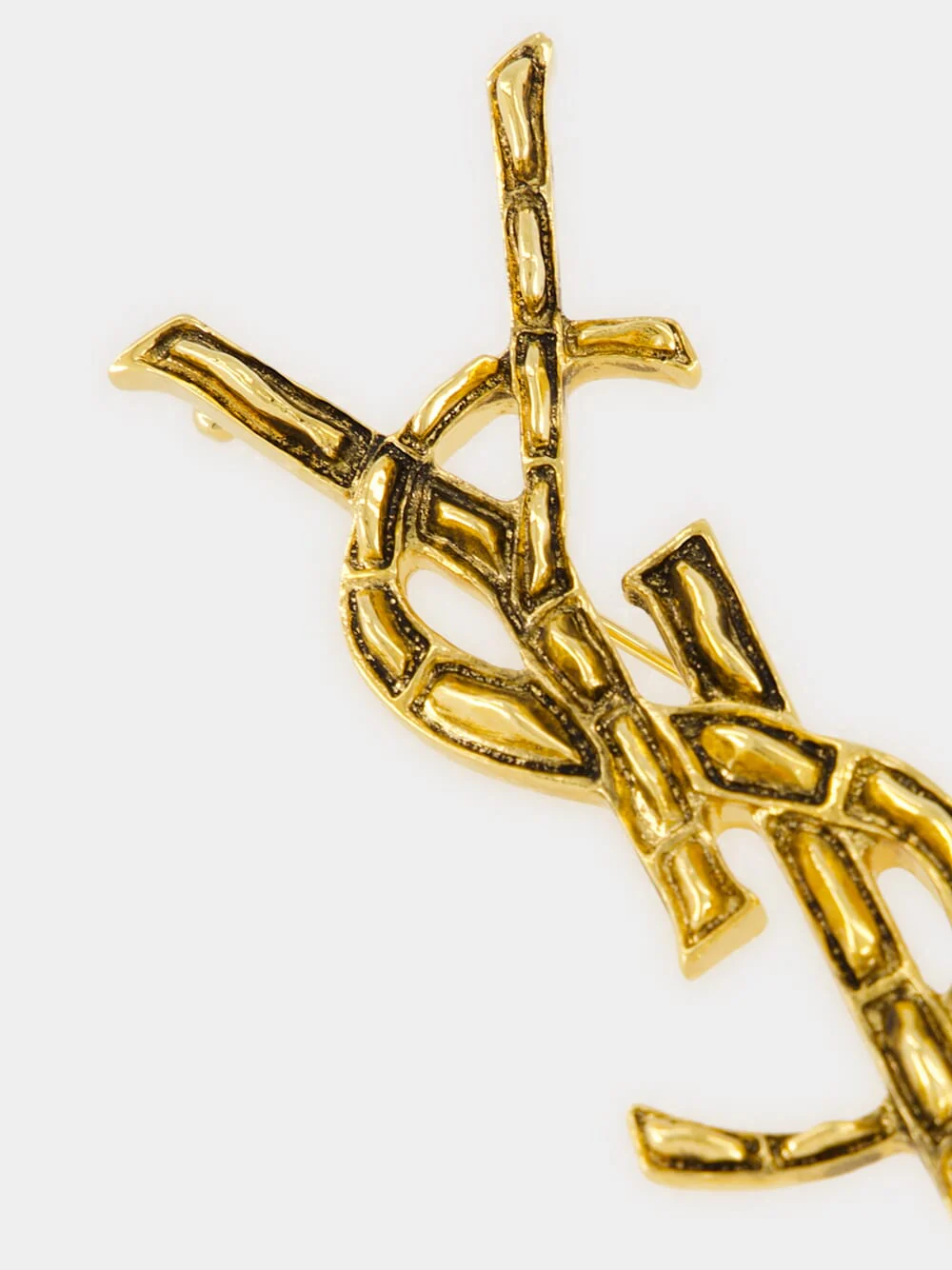 Gold Cassandre Crocodile Brooch - Image 3