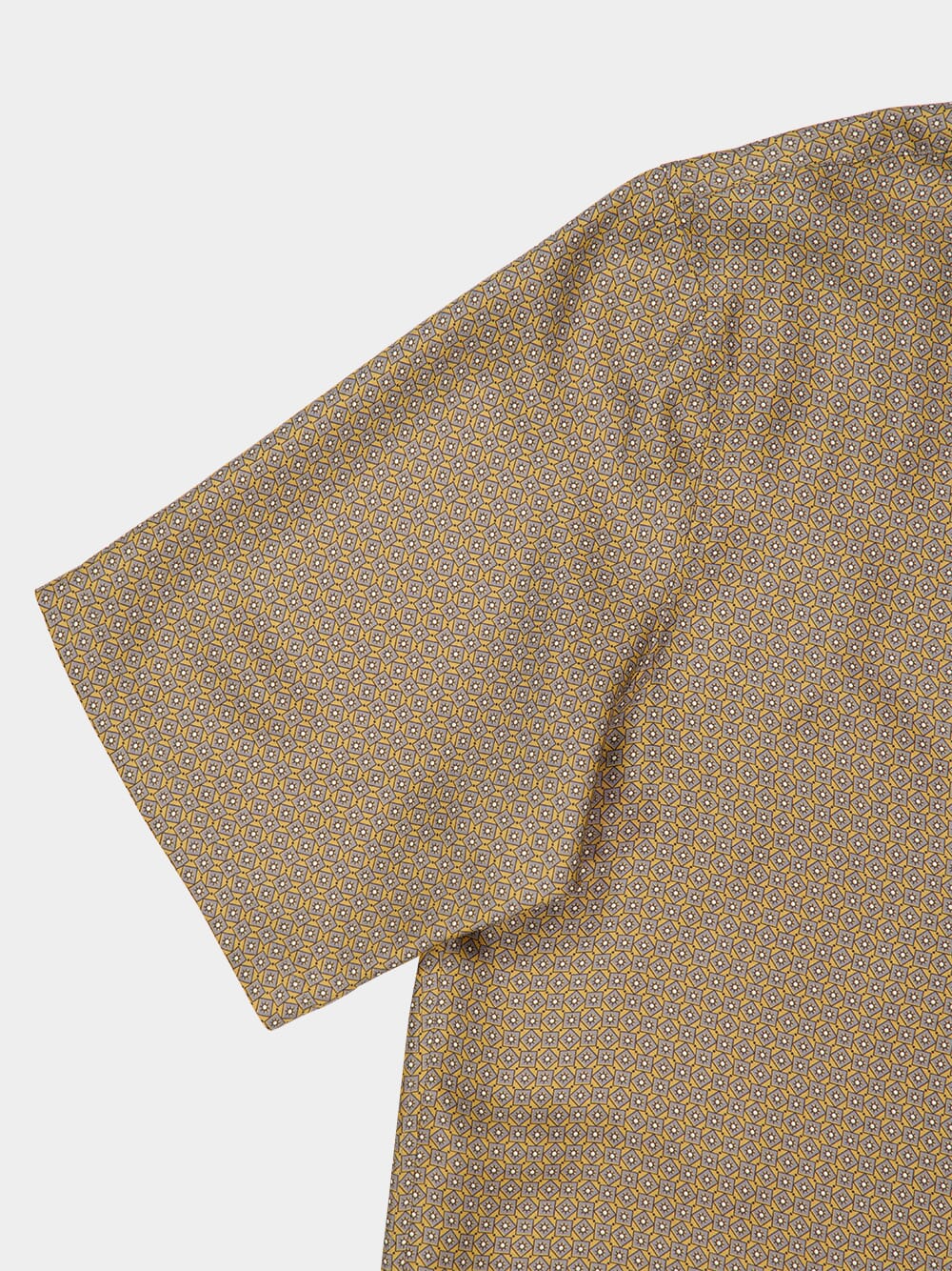 Jaune Gris Geometric Silk Shirt - Image 5