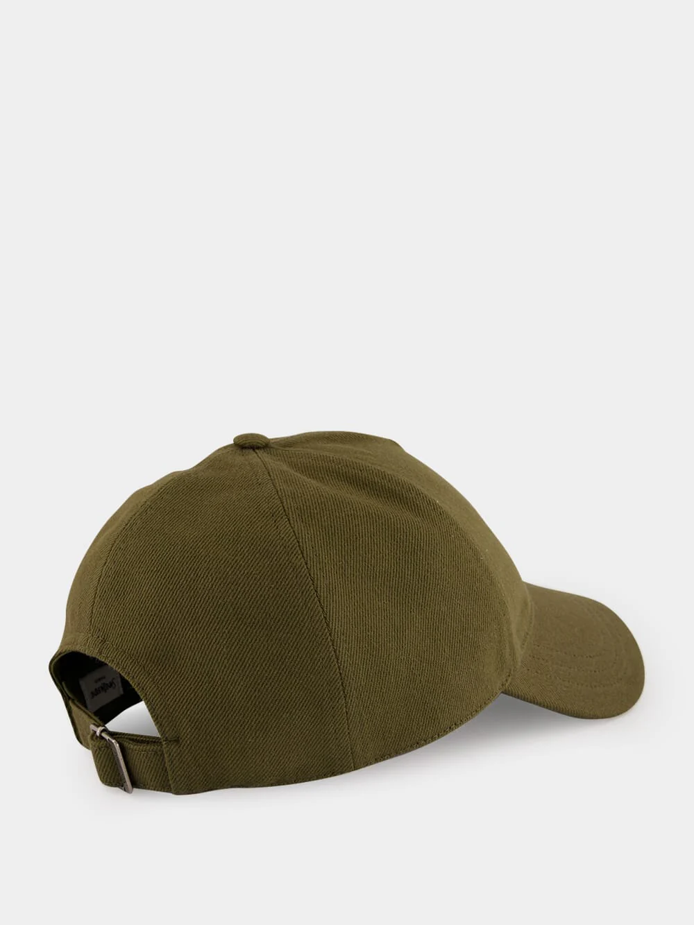 Khaki Cassandre Cotton Denim Twill Cap - Image 2