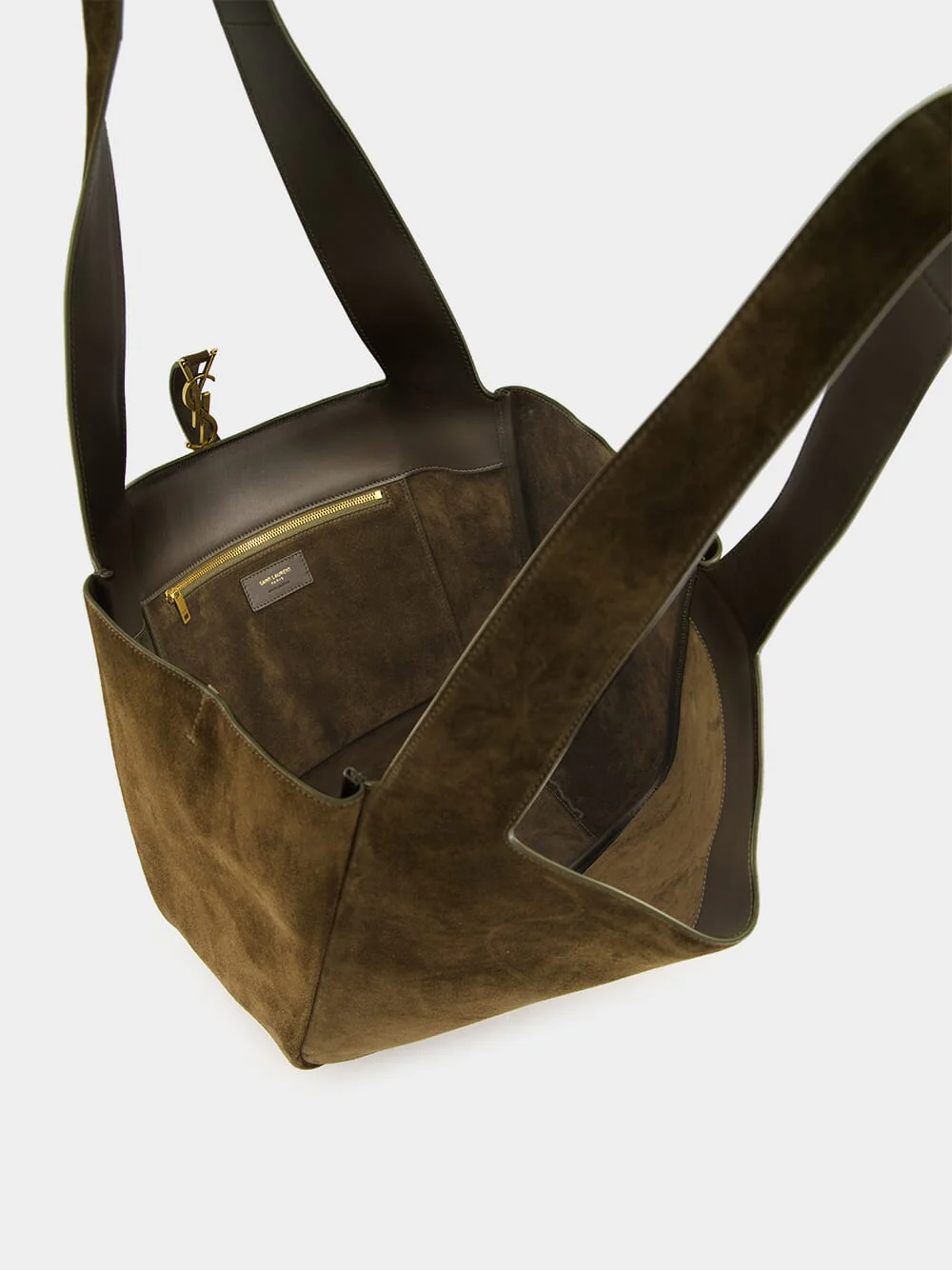 Le 5 à 7 Bea Tote in Light Musk Suede - Image 6